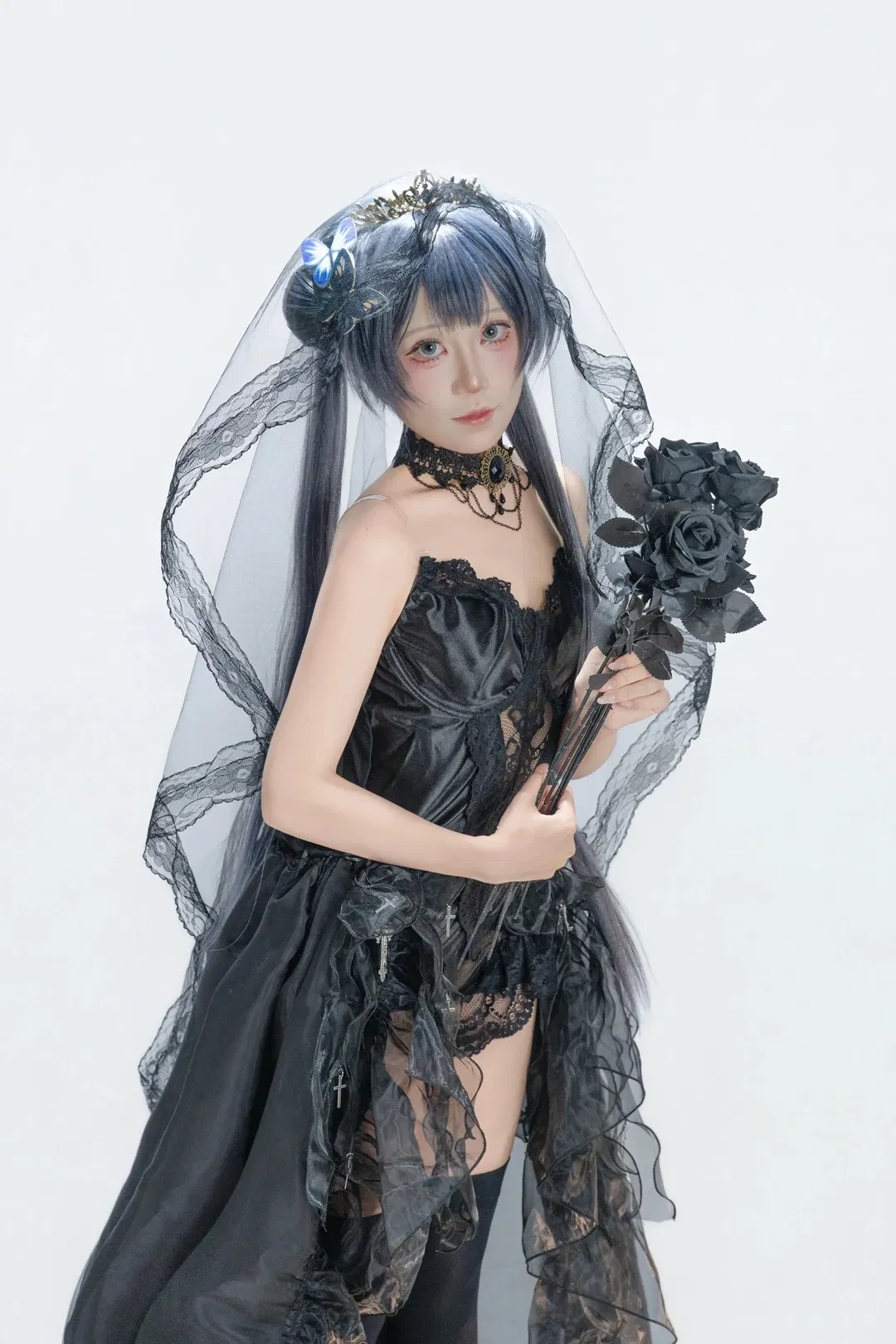 【妃咲cos】蔚蓝档案里的暗黑哥特新娘 - 第 4 张