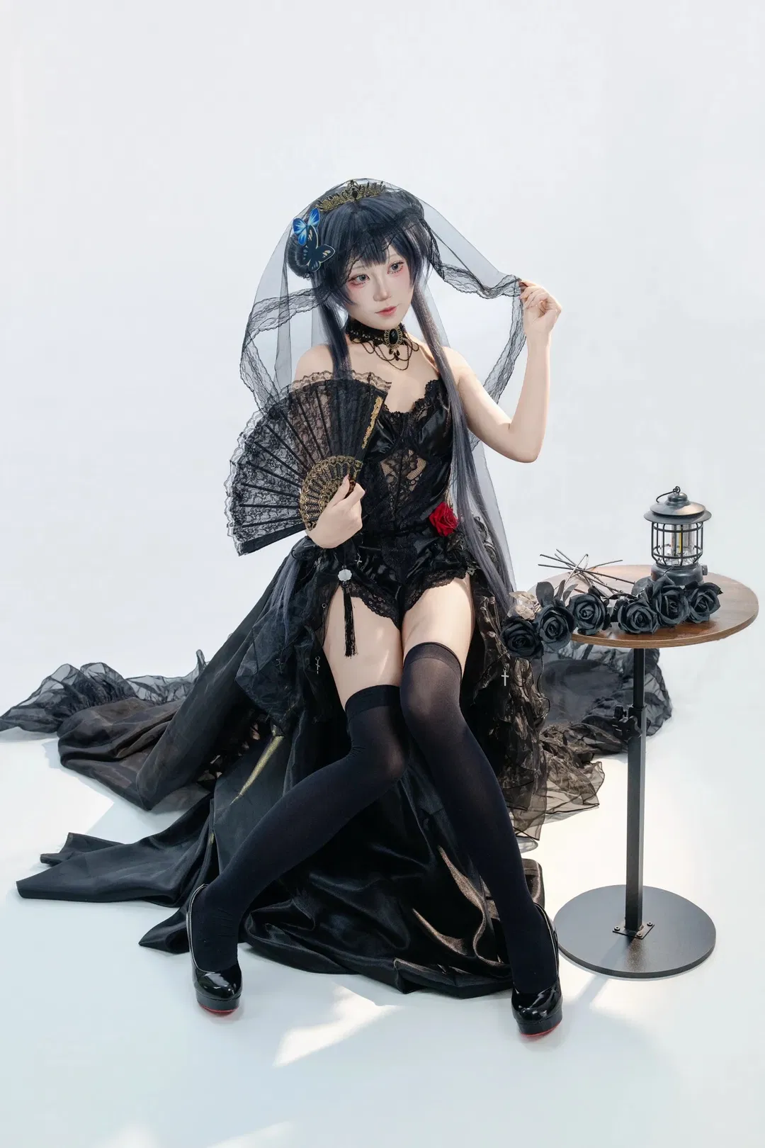 【妃咲cos】蔚蓝档案里的暗黑哥特新娘 - 第 5 张