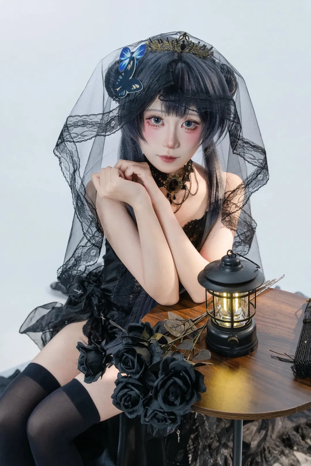 【妃咲cos】蔚蓝档案里的暗黑哥特新娘 - 第 6 张