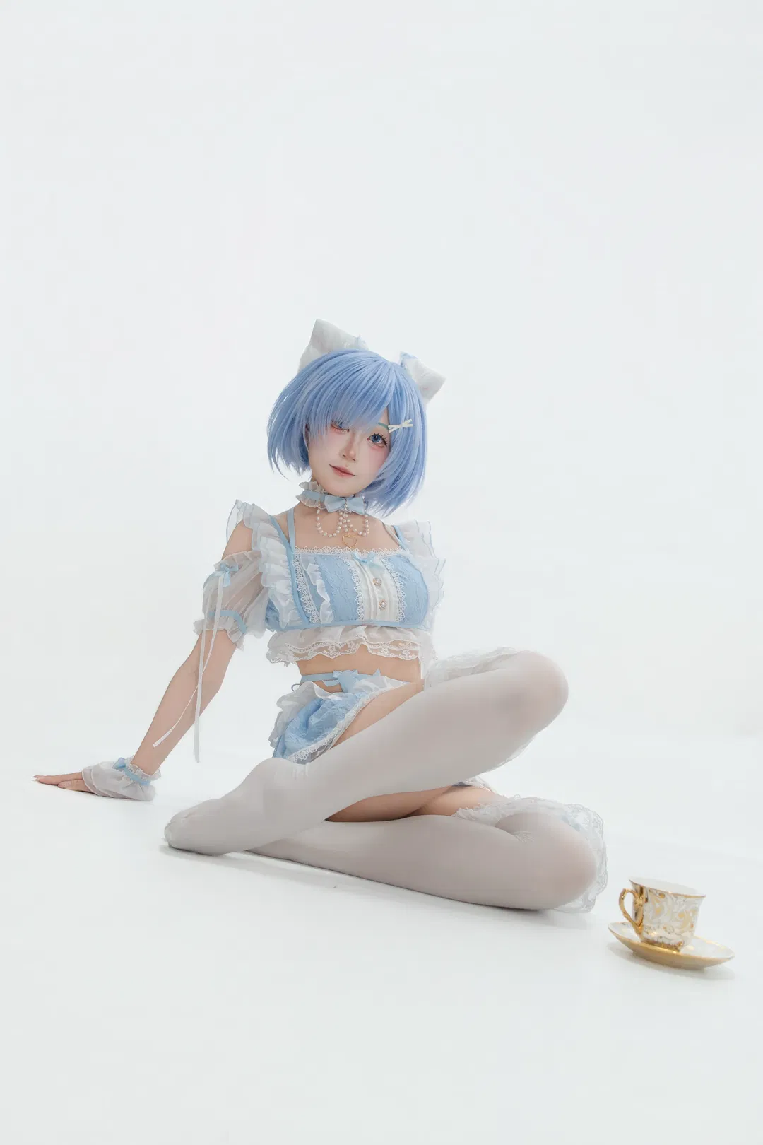 【蕾姆cos】猫耳女仆的下午茶时光 - 第 1 张