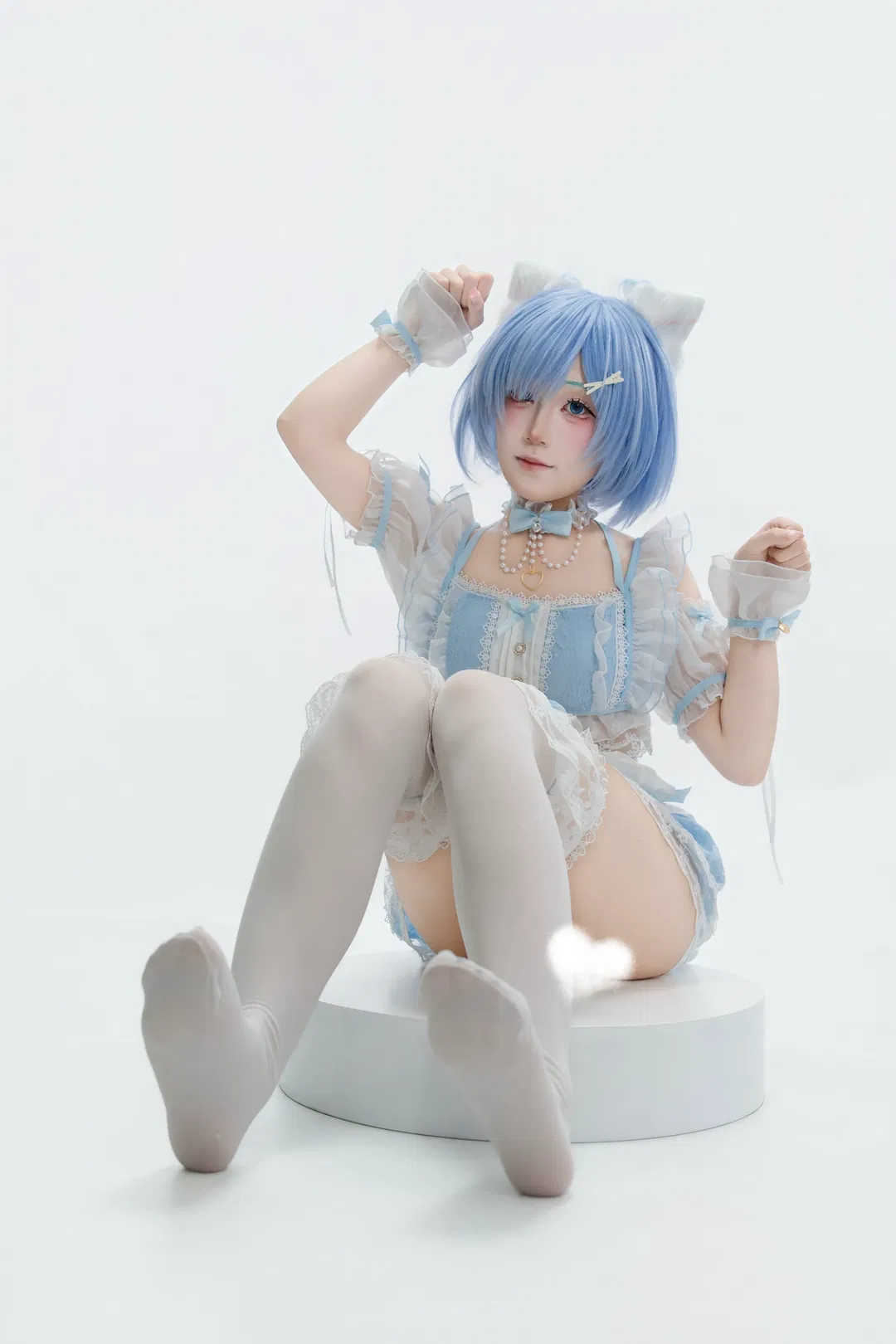 【蕾姆cos】猫耳女仆的下午茶时光 - 第 3 张