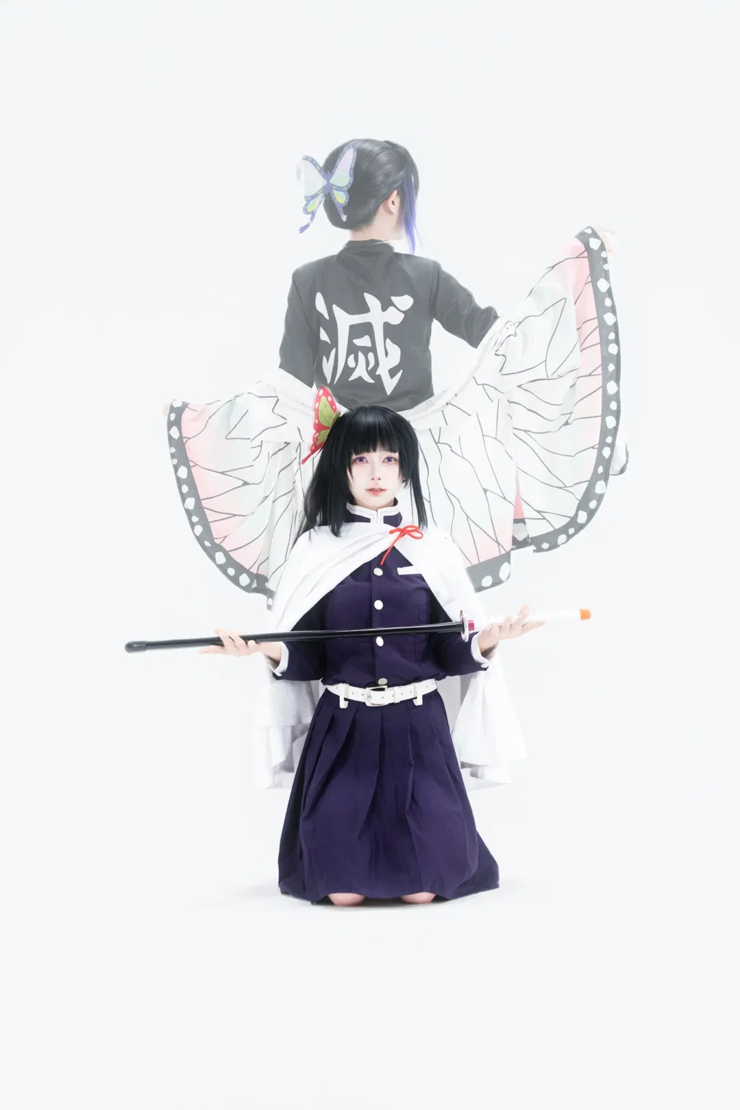 【蝴蝶忍cos】鬼灭之刃蝴蝶姐妹双人同框 - 第 2 张