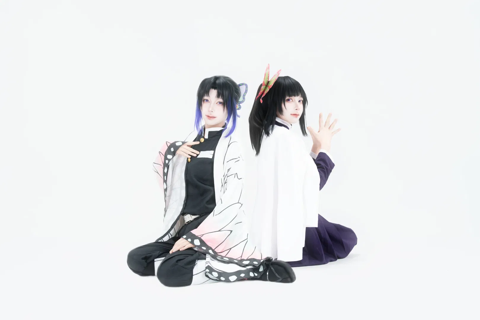 【蝴蝶忍cos】鬼灭之刃蝴蝶姐妹双人同框 - 第 4 张