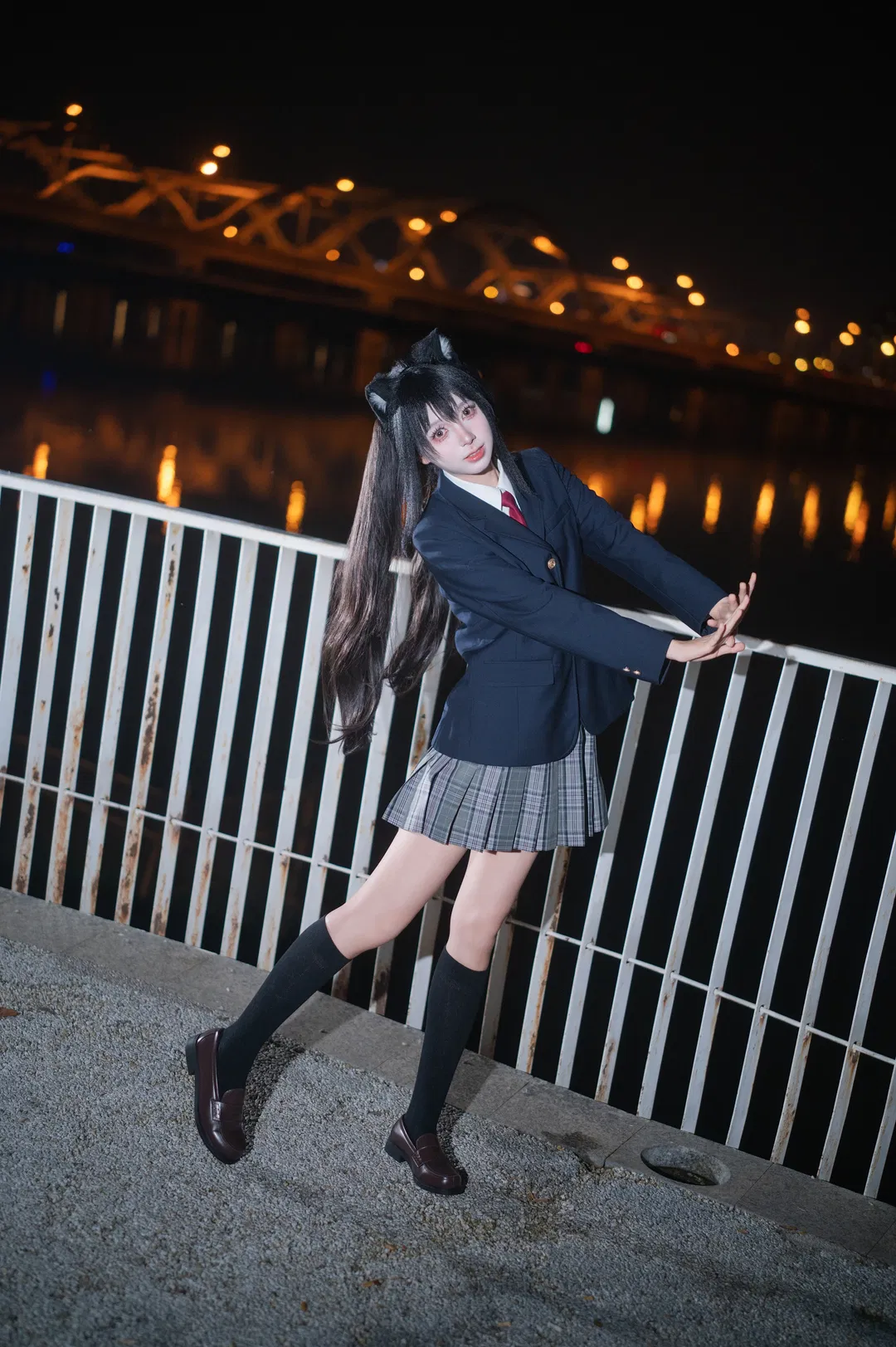 【中野梓cos】轻音少女的夜畔猫耳少女 - 第 2 张
