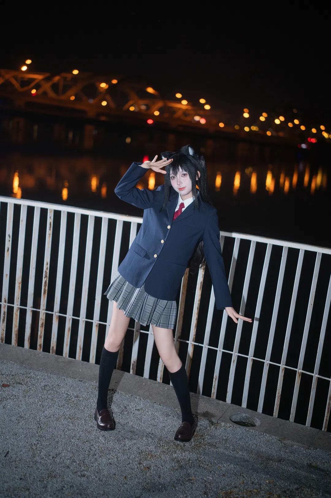 【中野梓cos】轻音少女的夜畔猫耳少女 - 第 4 张