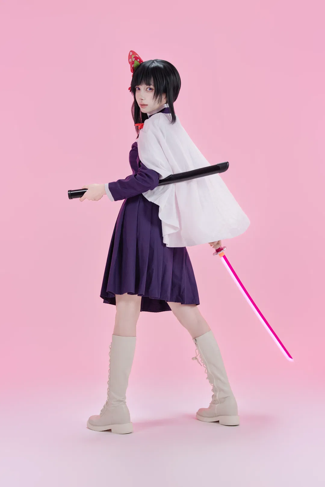 【慄花落香奈乎cos】鬼滅之刃慄花落香奈乎的刀光與蝶影 - 第 1 張