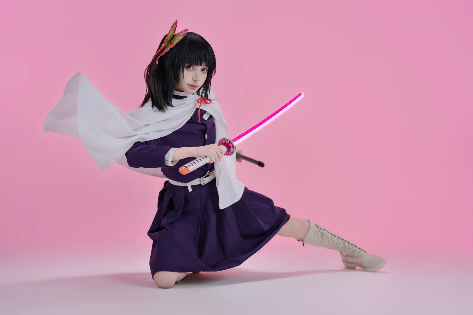 【慄花落香奈乎cos】鬼滅之刃慄花落香奈乎的刀光與蝶影 - 第 5 張