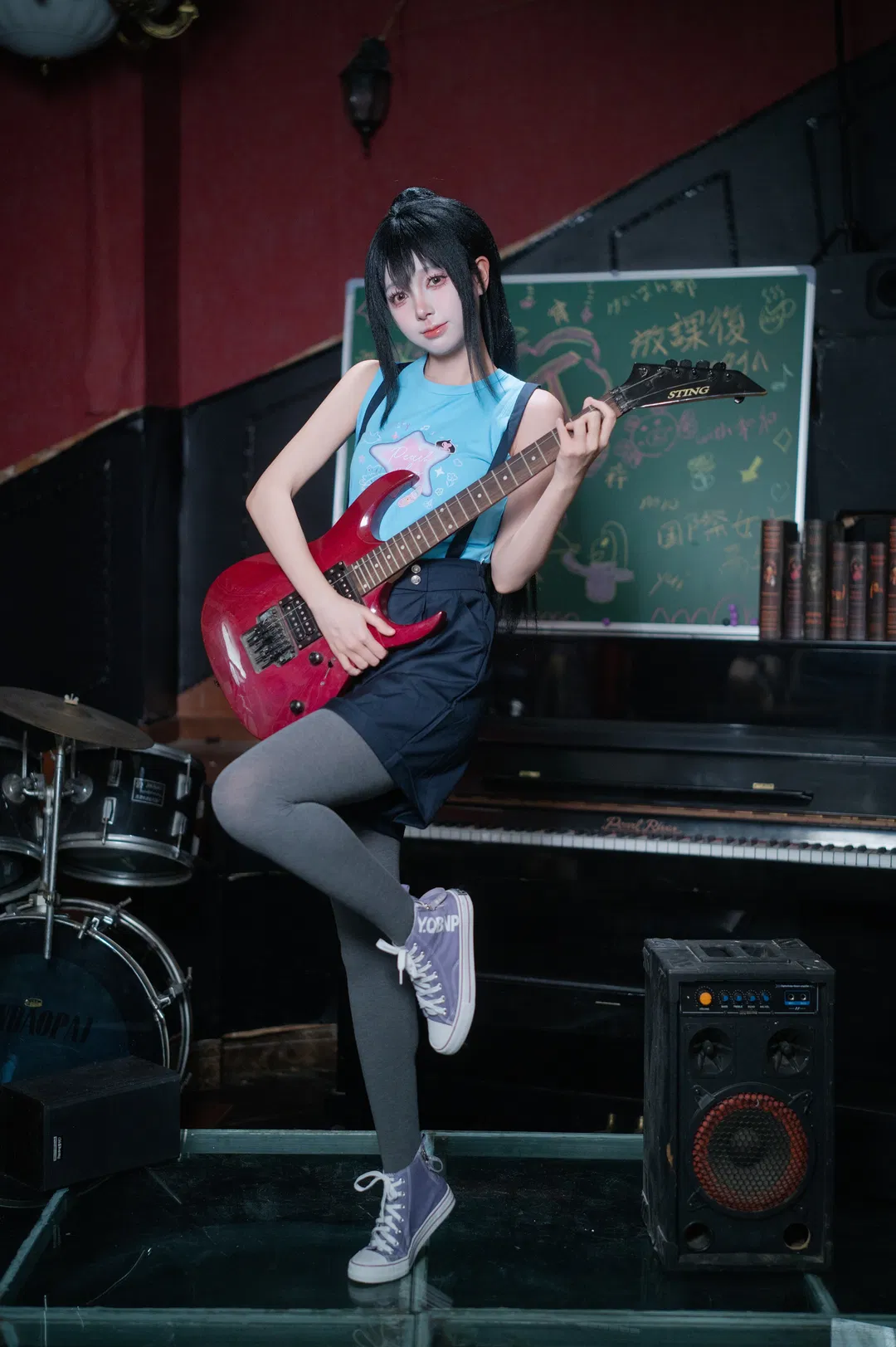 【中野梓cos】輕音少女放學後的音樂教室穿搭記錄 - 第 2 張