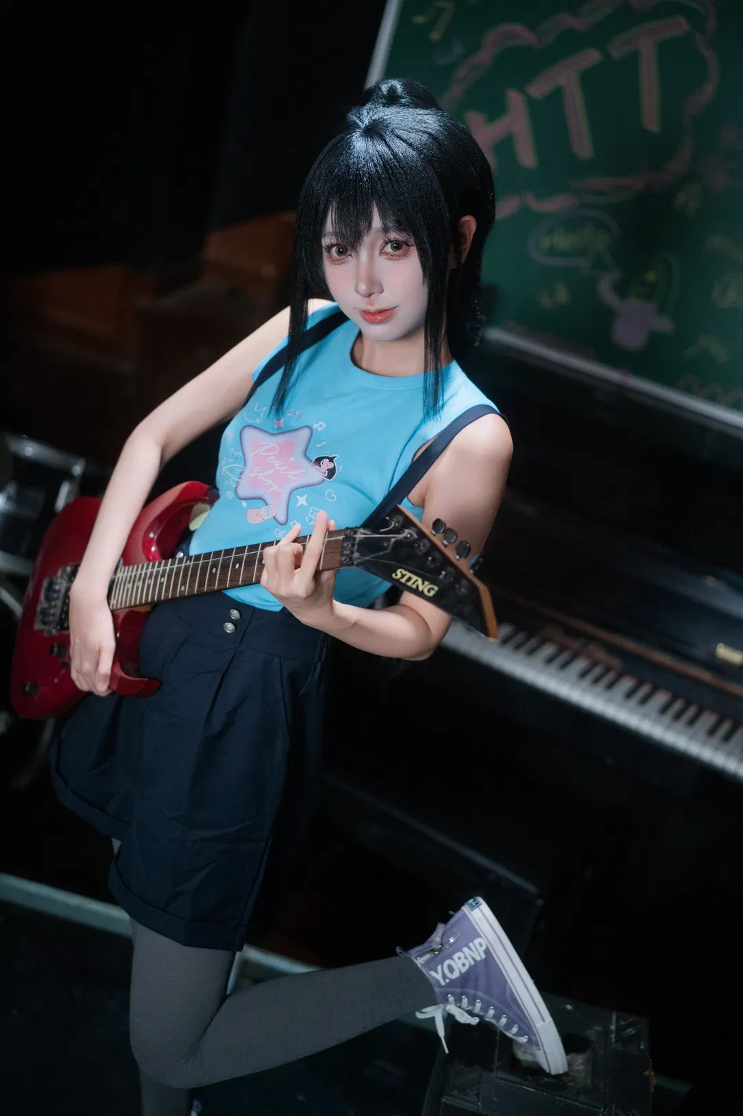 【中野梓cos】輕音少女放學後的音樂教室穿搭記錄 - 第 6 張
