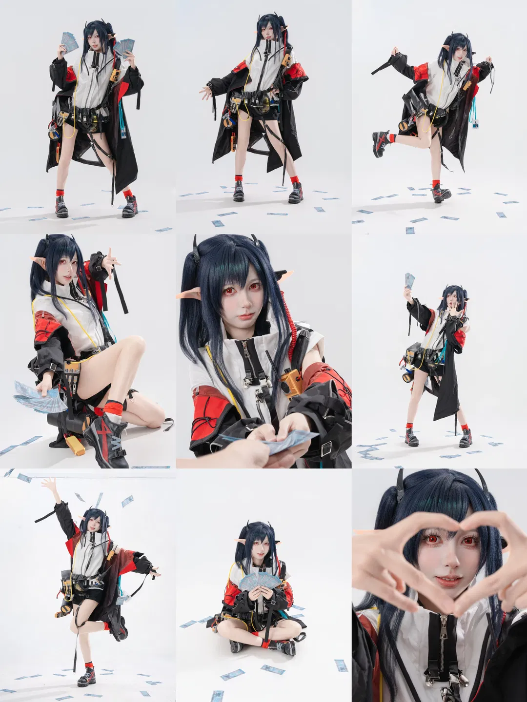 【可露希尔cos】明日方舟白棚动作参考练习 - 第 1 张