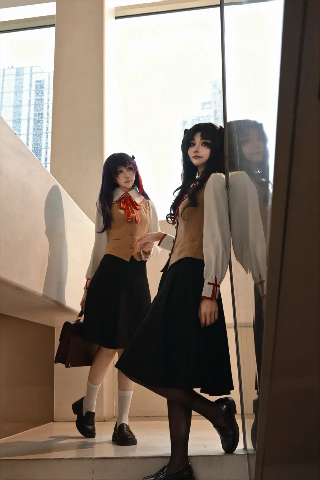 【间桐樱cos】远坂凛与间桐樱的fate楼梯日常 - 第 3 张