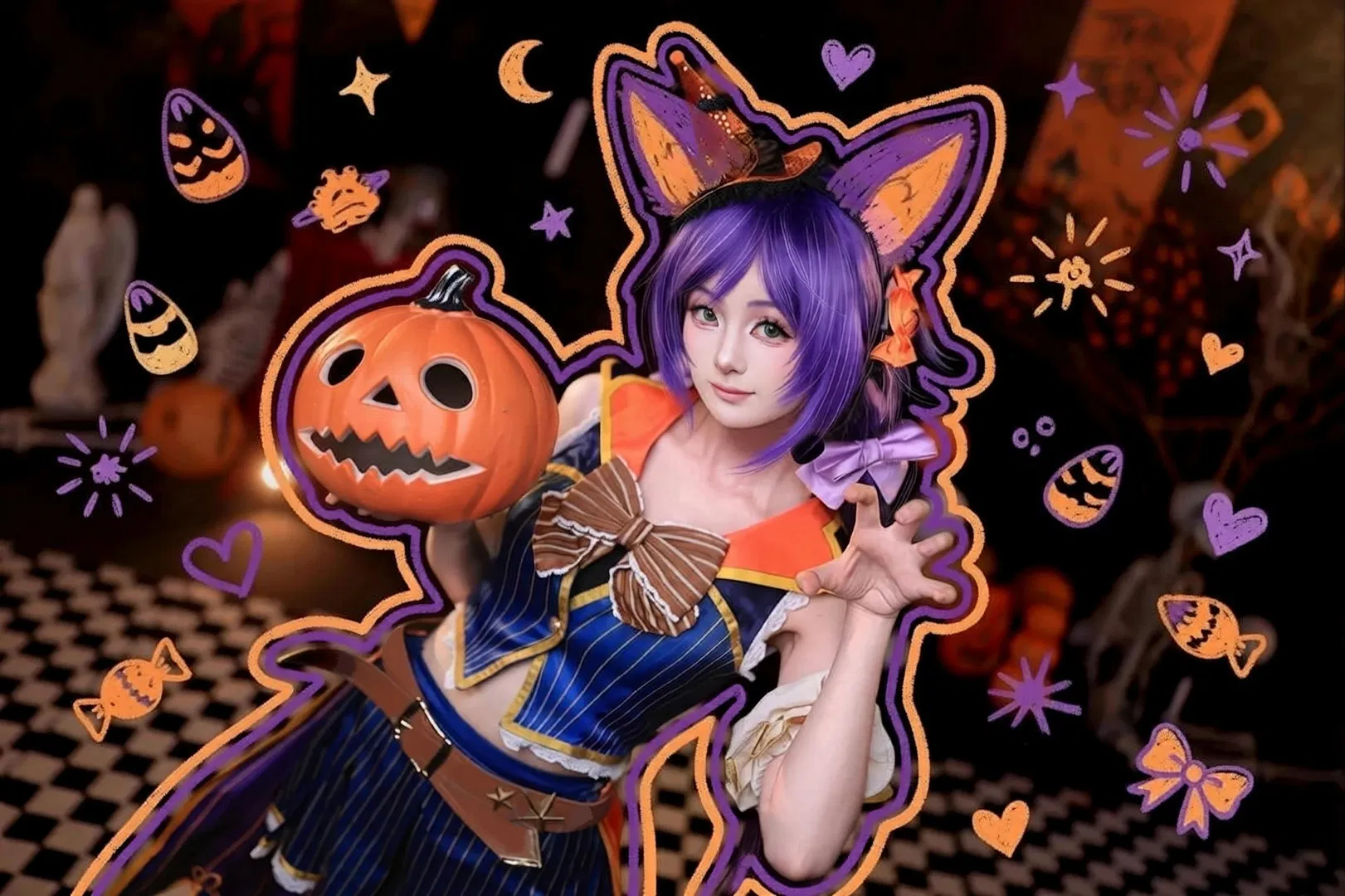 【东条希cos】万圣节氛围拉满的奇幻造型 - 第 1 张