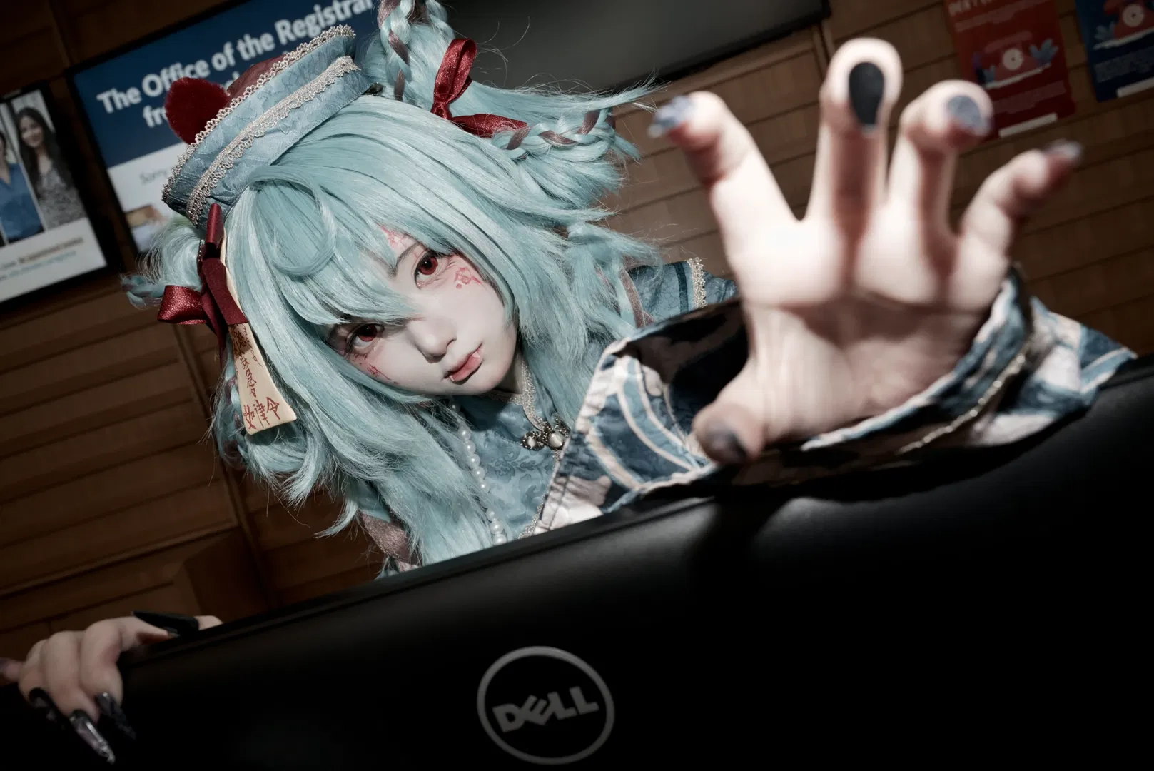 【初音未来cos】自搭清朝僵尸风，这波压迫感拉满 - 第 2 张