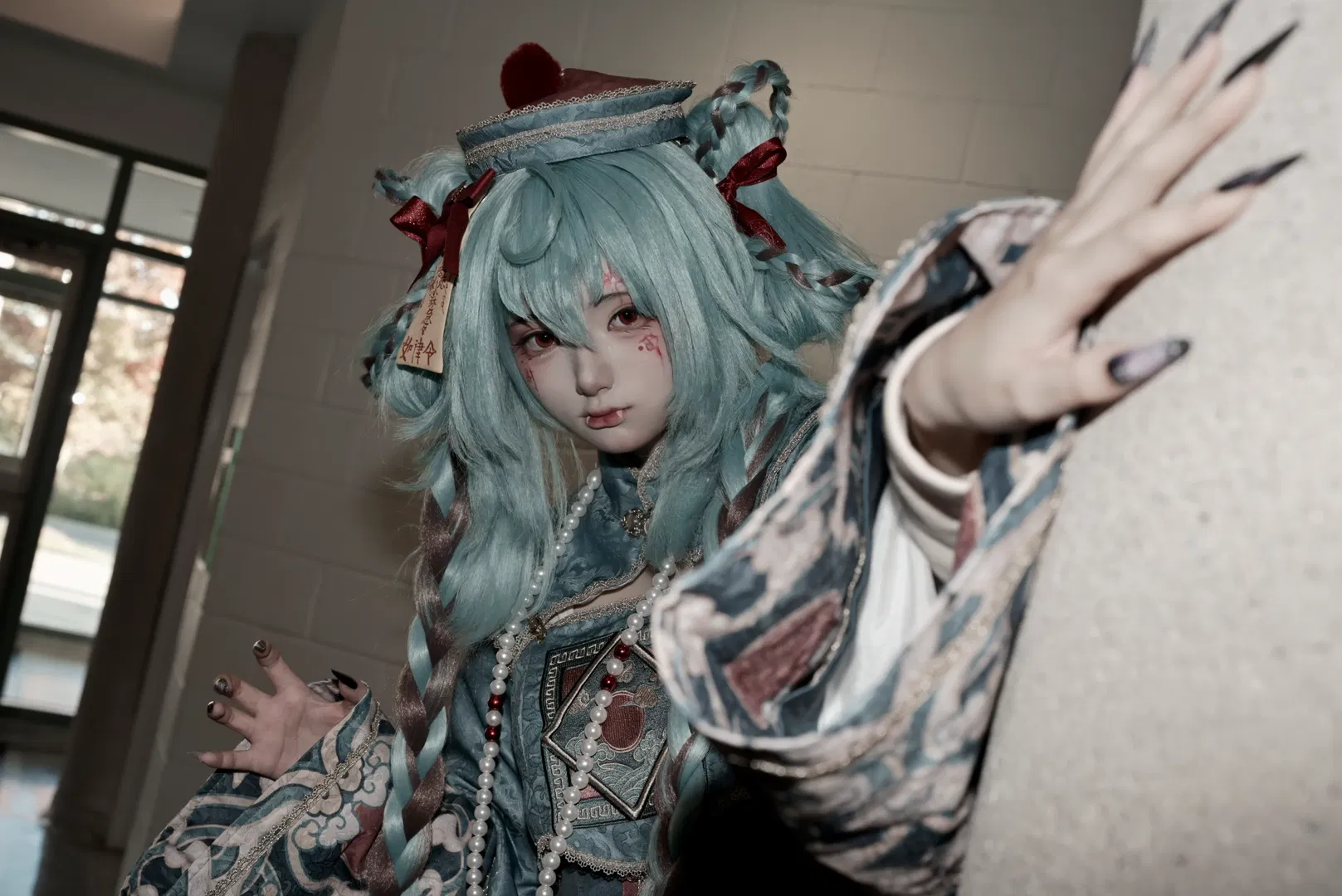 【初音未来cos】自搭清朝僵尸风，这波压迫感拉满 - 第 3 张