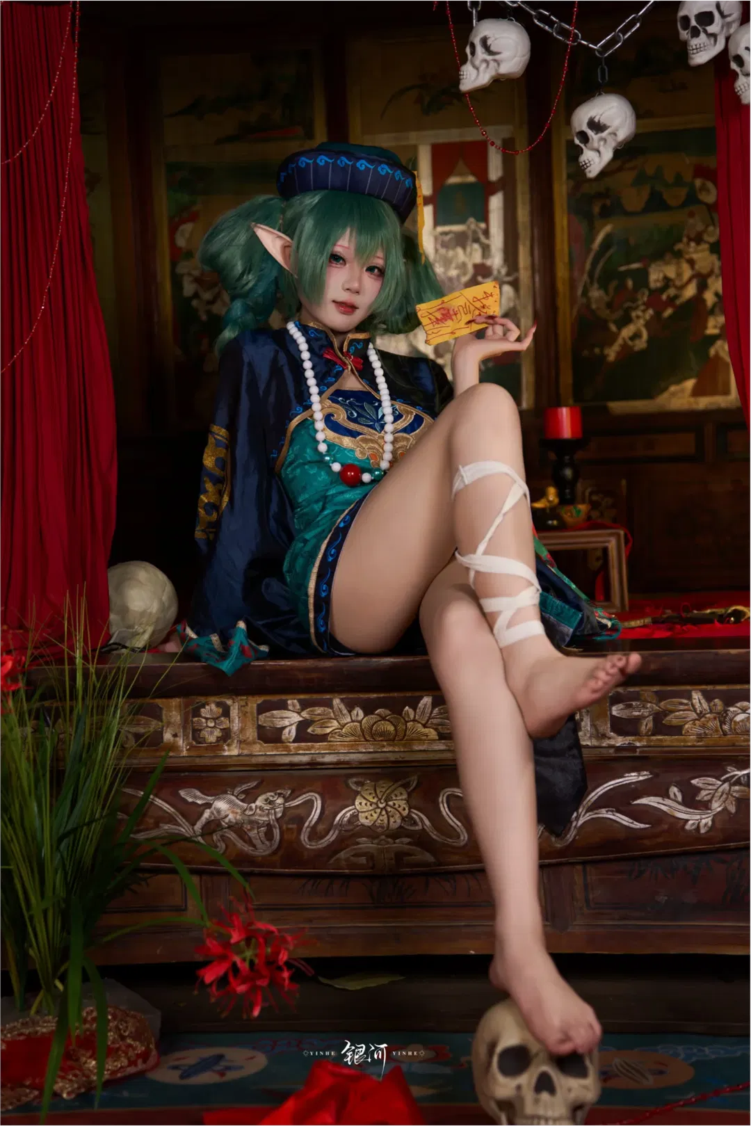 【初音未来cos】中式僵尸美学与双马尾的碰撞 - 第 2 张