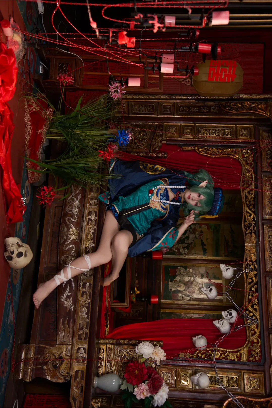 【初音未来cos】中式僵尸美学与双马尾的碰撞 - 第 4 张