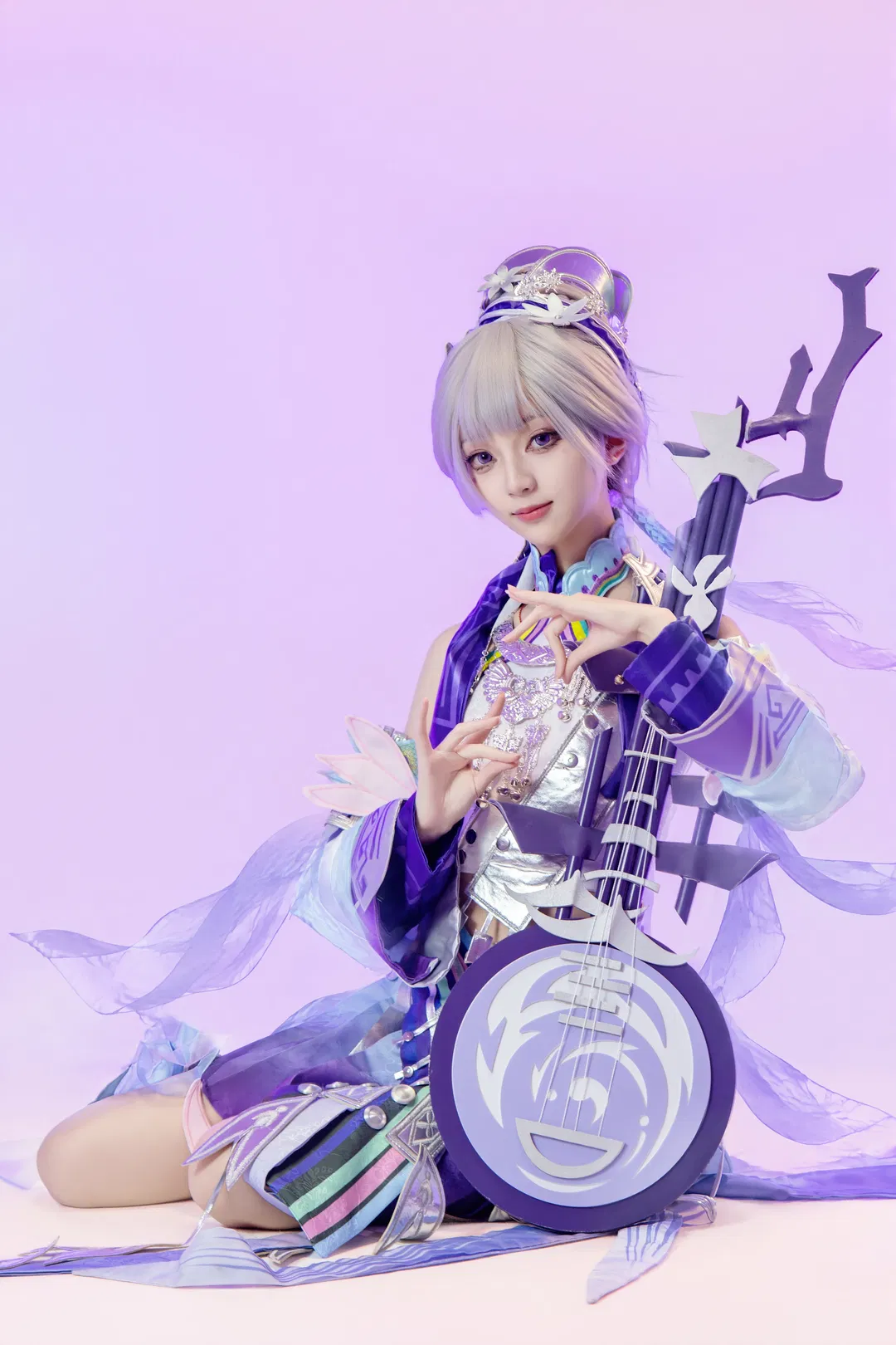【楊玉環cos】王者榮耀銀翎春語，撫琴的苗疆樂姬 - 第 1 張