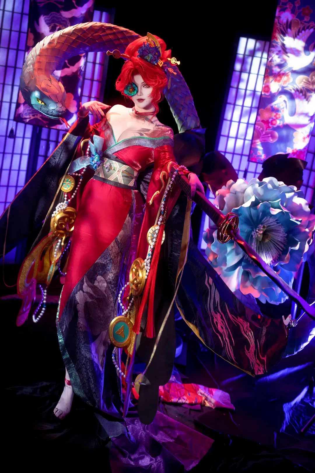 【伊邪那美cos】决战平安京极乐绯华，蛇之大一个屏幕放不下 - 第 2 张