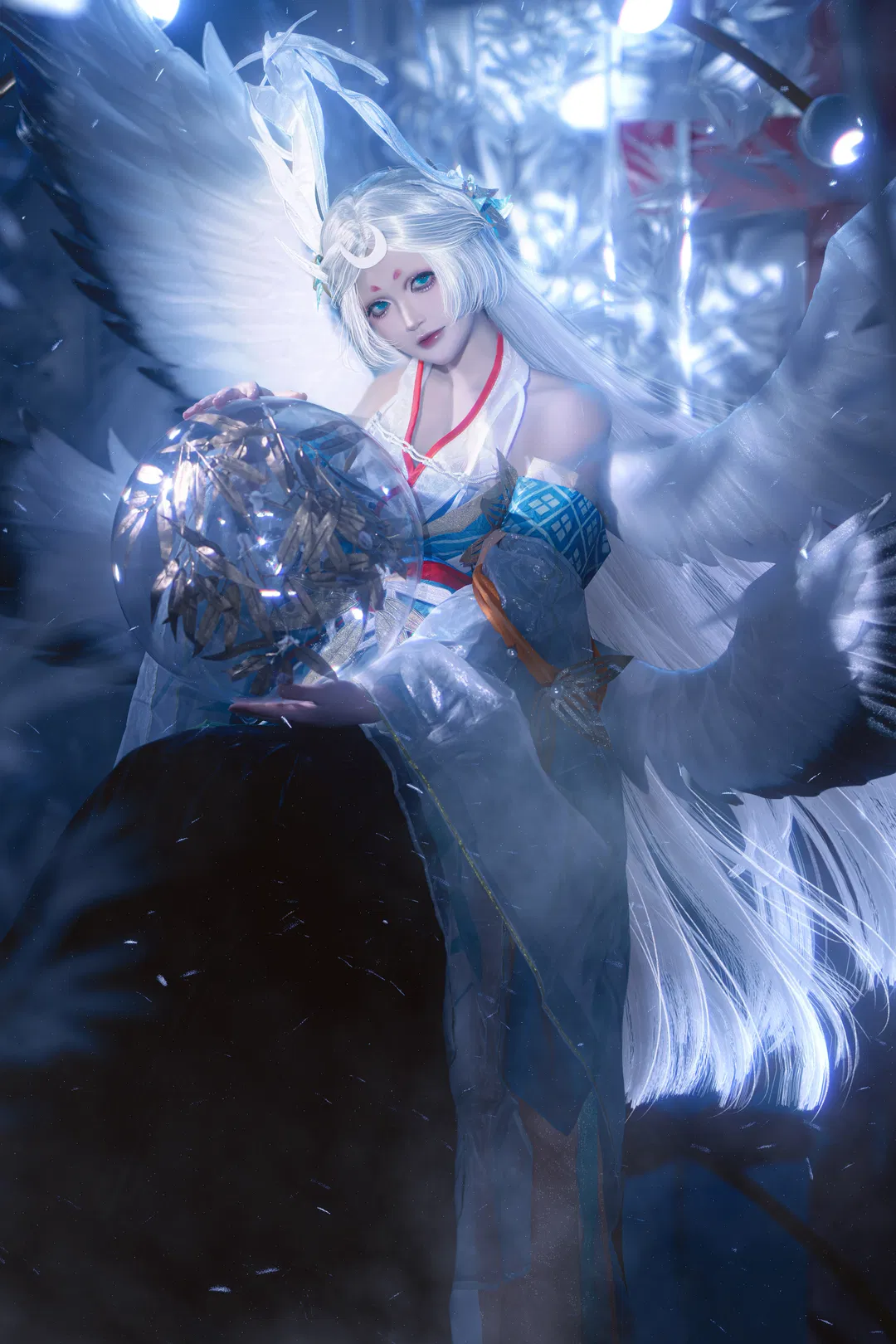 【因幡辉夜姬cos】阴阳师实景月亮阴晴圆缺布景太用心了 - 第 6 张