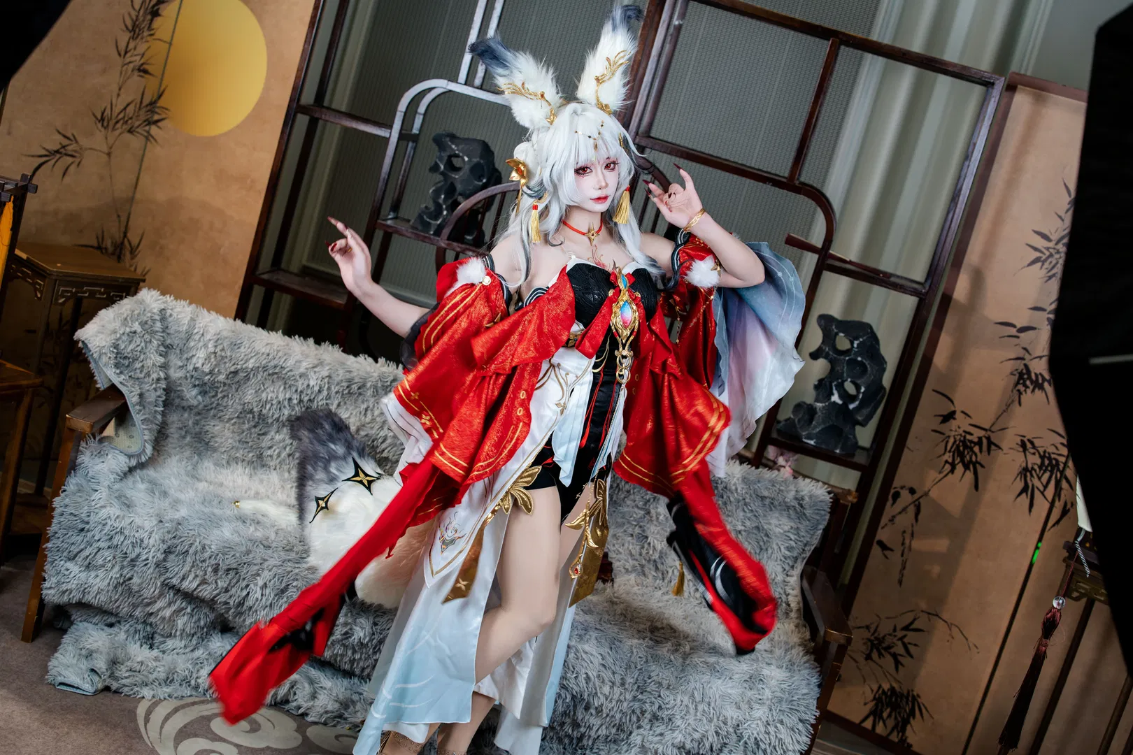 【心月狐cos】鸣潮狐妖的月下魅惑 - 第 12 张