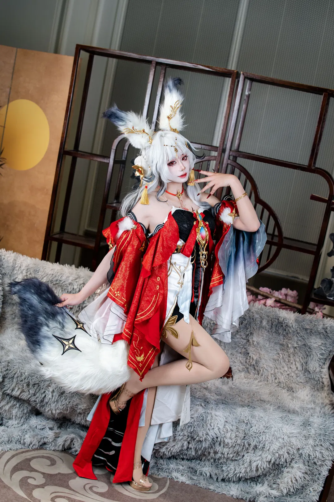 【心月狐cos】鸣潮狐妖的月下魅惑 - 第 4 张