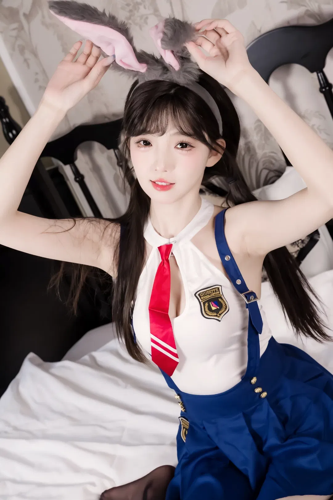 甜妹制服居家写真 美式校园叛逆反差萌 - 第 12 张