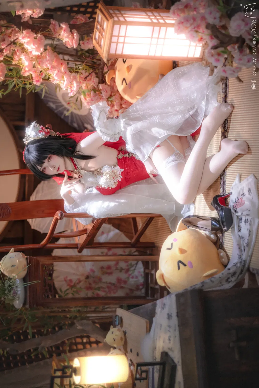 【鎮海cos】碧藍航線鎮海花嫁，紅白交織的中式浪漫 - 第 5 張