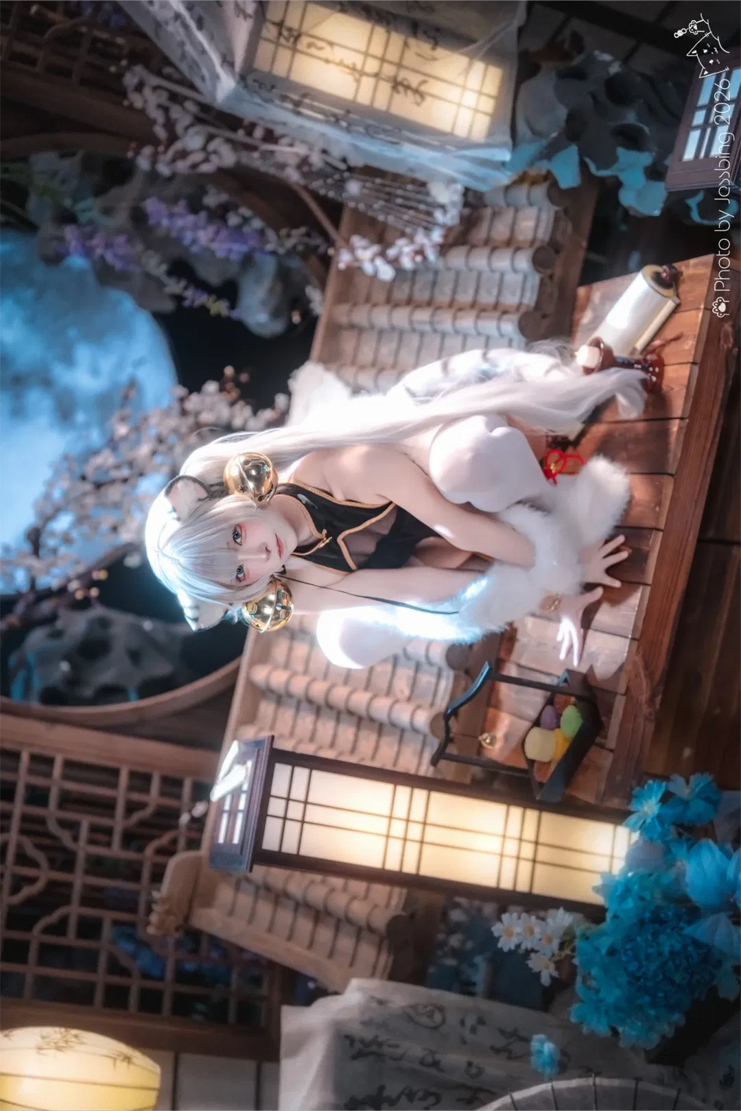 白虎娘cos 国风旗袍与毛绒的碰撞 - 第 6 张