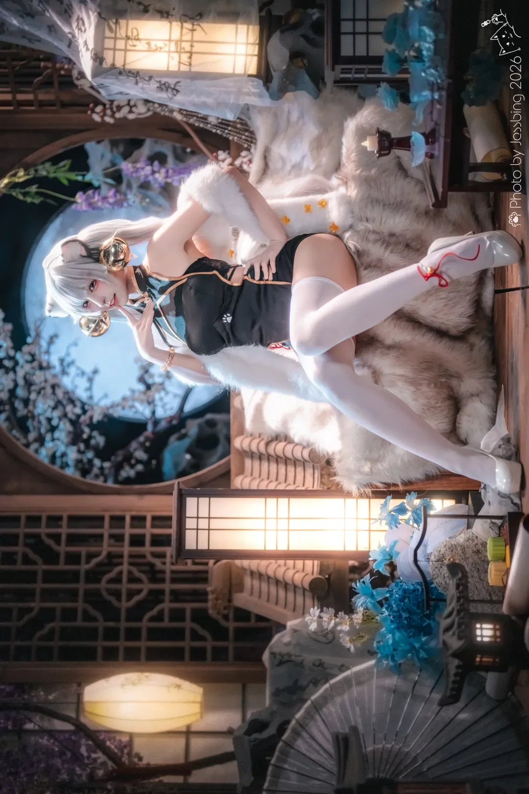 白虎娘cos 国风旗袍与毛绒的碰撞 - 第 7 张