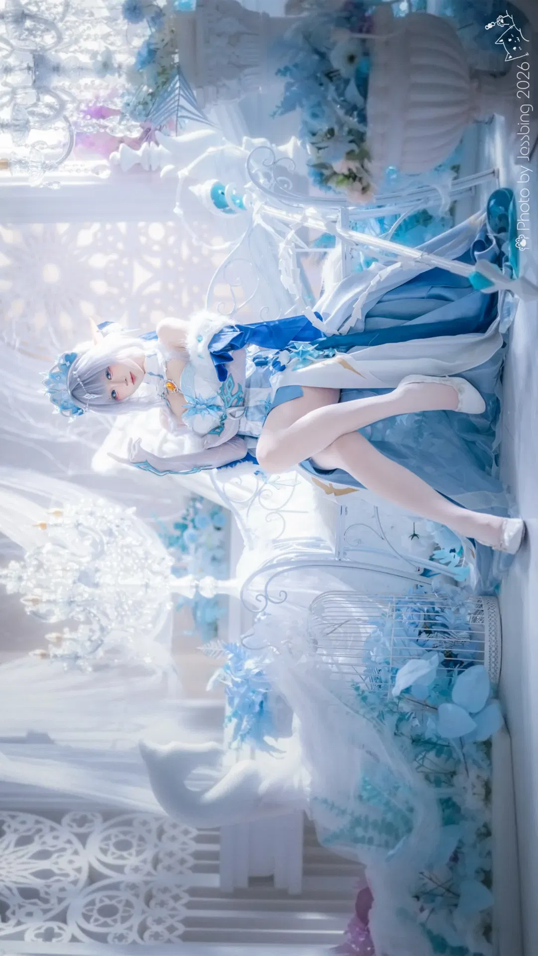 【冰之女皇cos】至冬的凛冽与华贵，这套冰雪质感真的太美了 - 第 5 张
