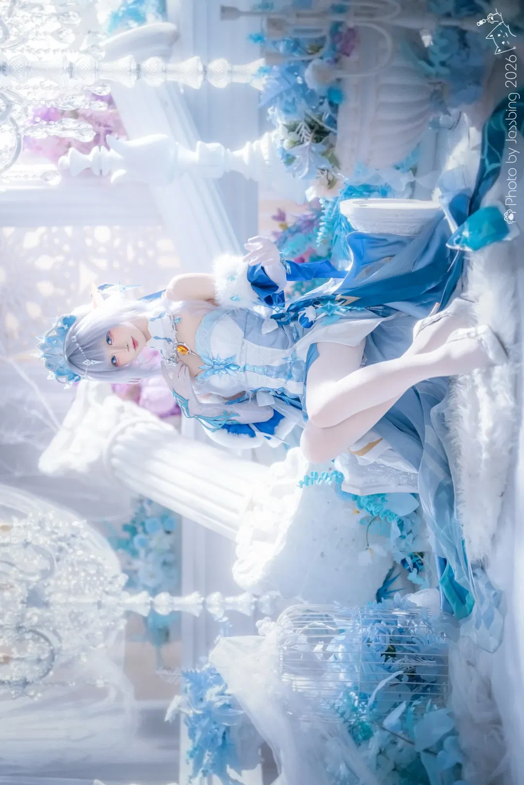 【冰之女皇cos】至冬的凛冽与华贵，这套冰雪质感真的太美了 - 第 7 张