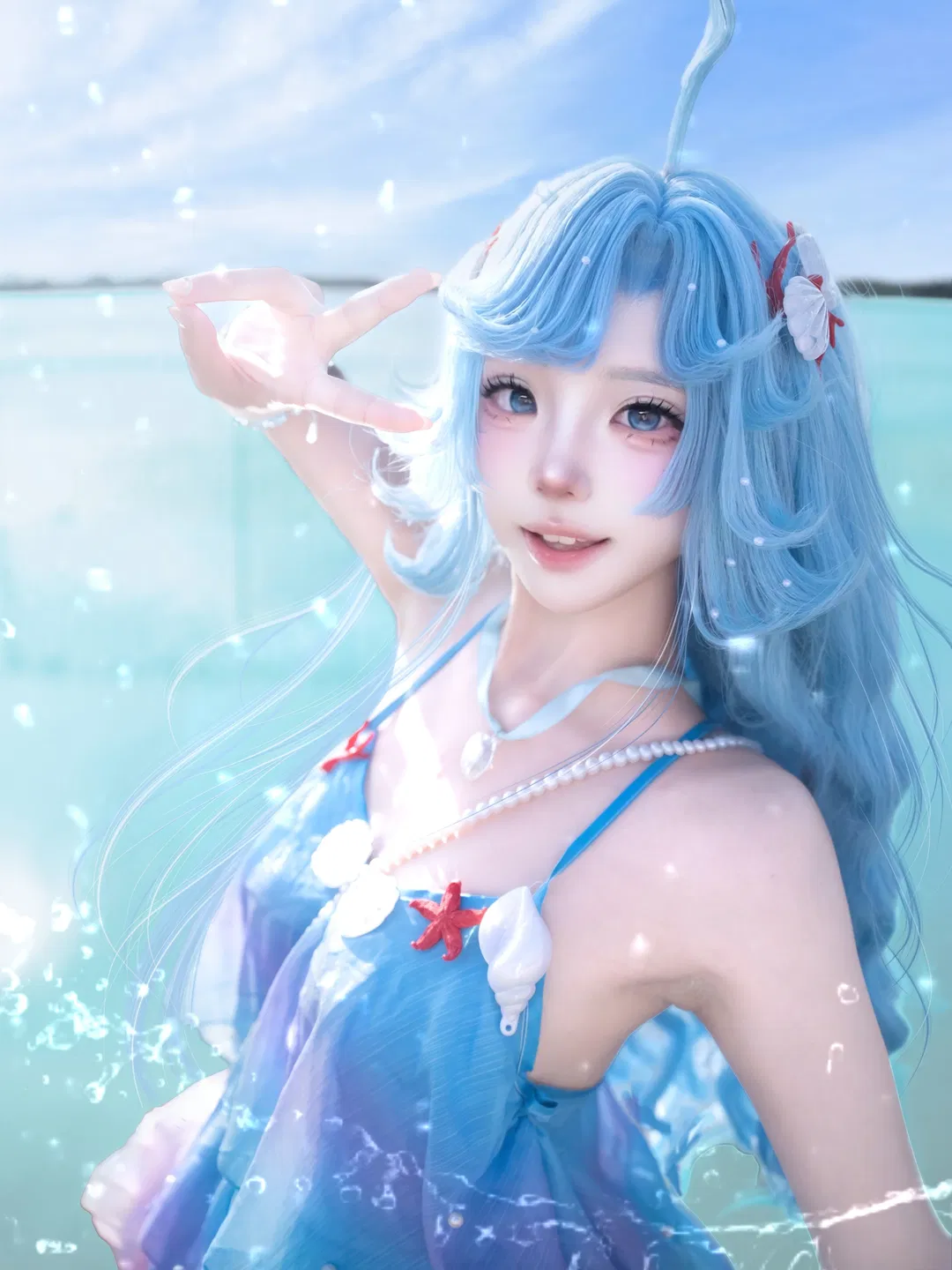【朵莉亚cos】王者荣耀海洋少女的水下拍摄日记 - 第 2 张