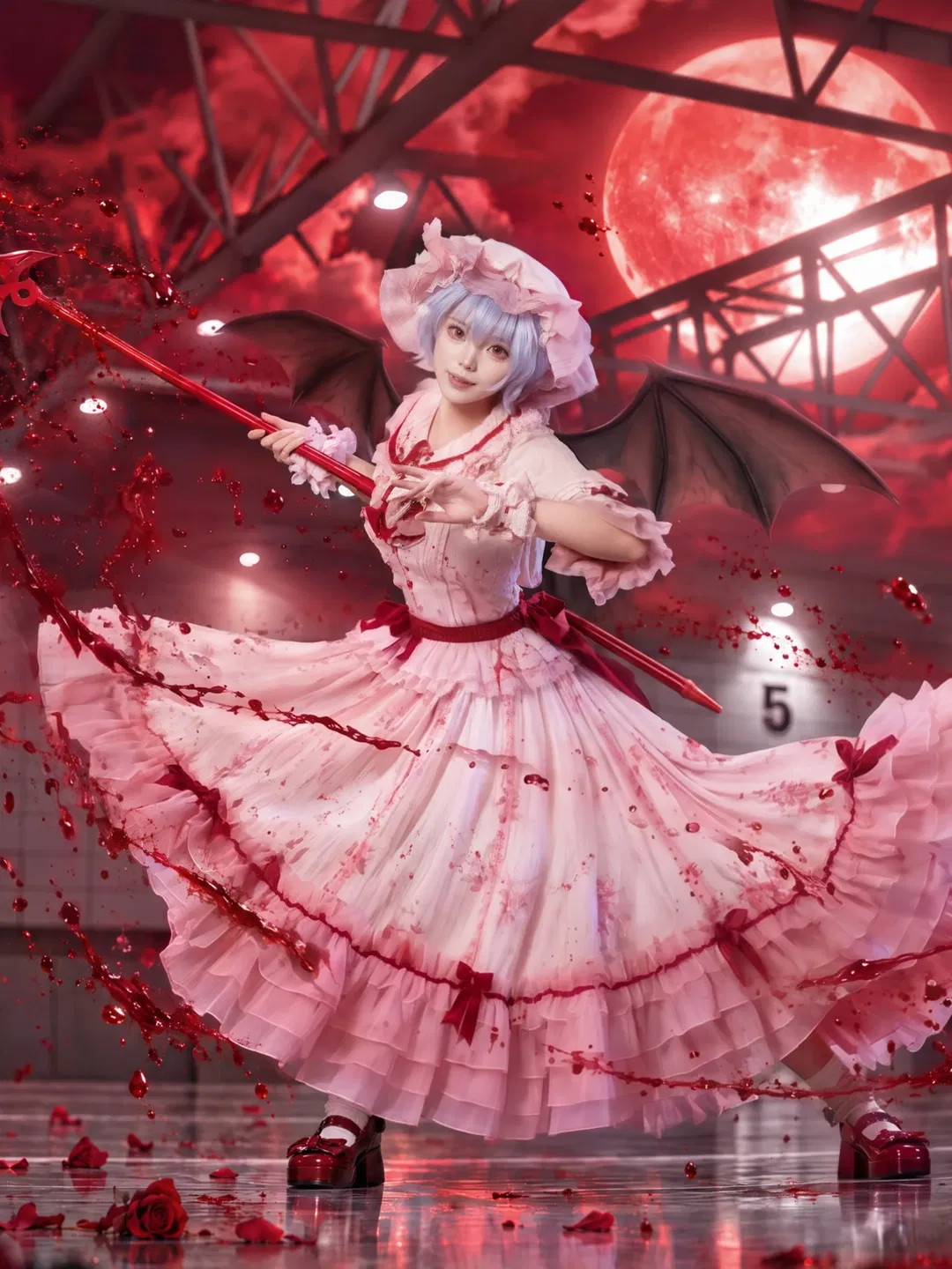 【蕾米莉亞cos】東方project吸血鬼大小姐的紅色狂想 - 第 1 張