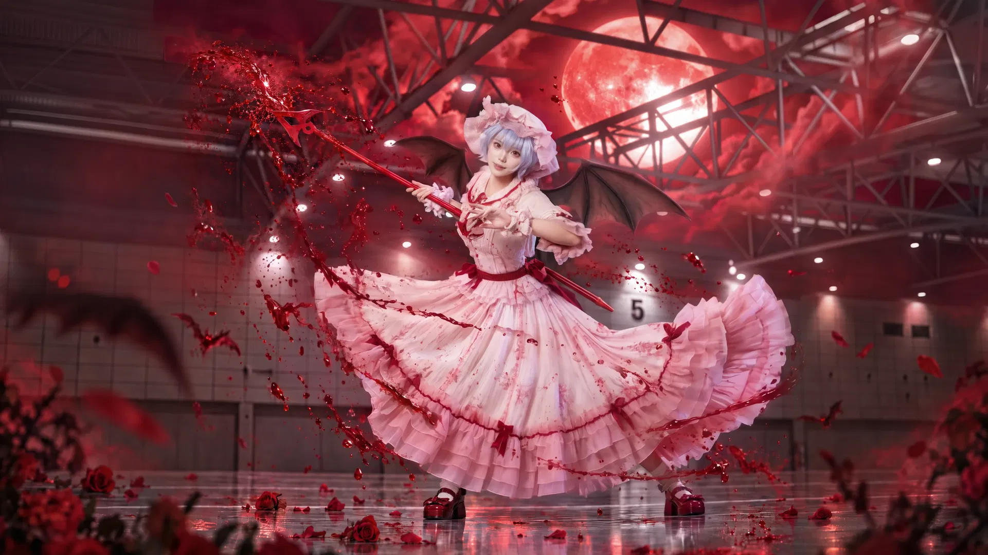 【蕾米莉亞cos】東方project吸血鬼大小姐的紅色狂想 - 第 2 張