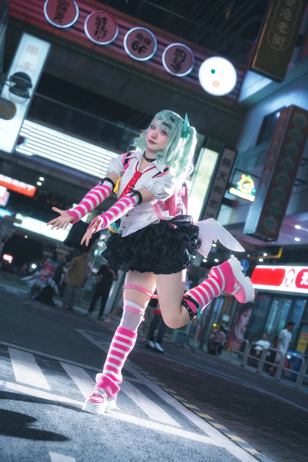 【千夏cos】絕區零夜色街頭的正片拍攝記錄 - 第 7 張