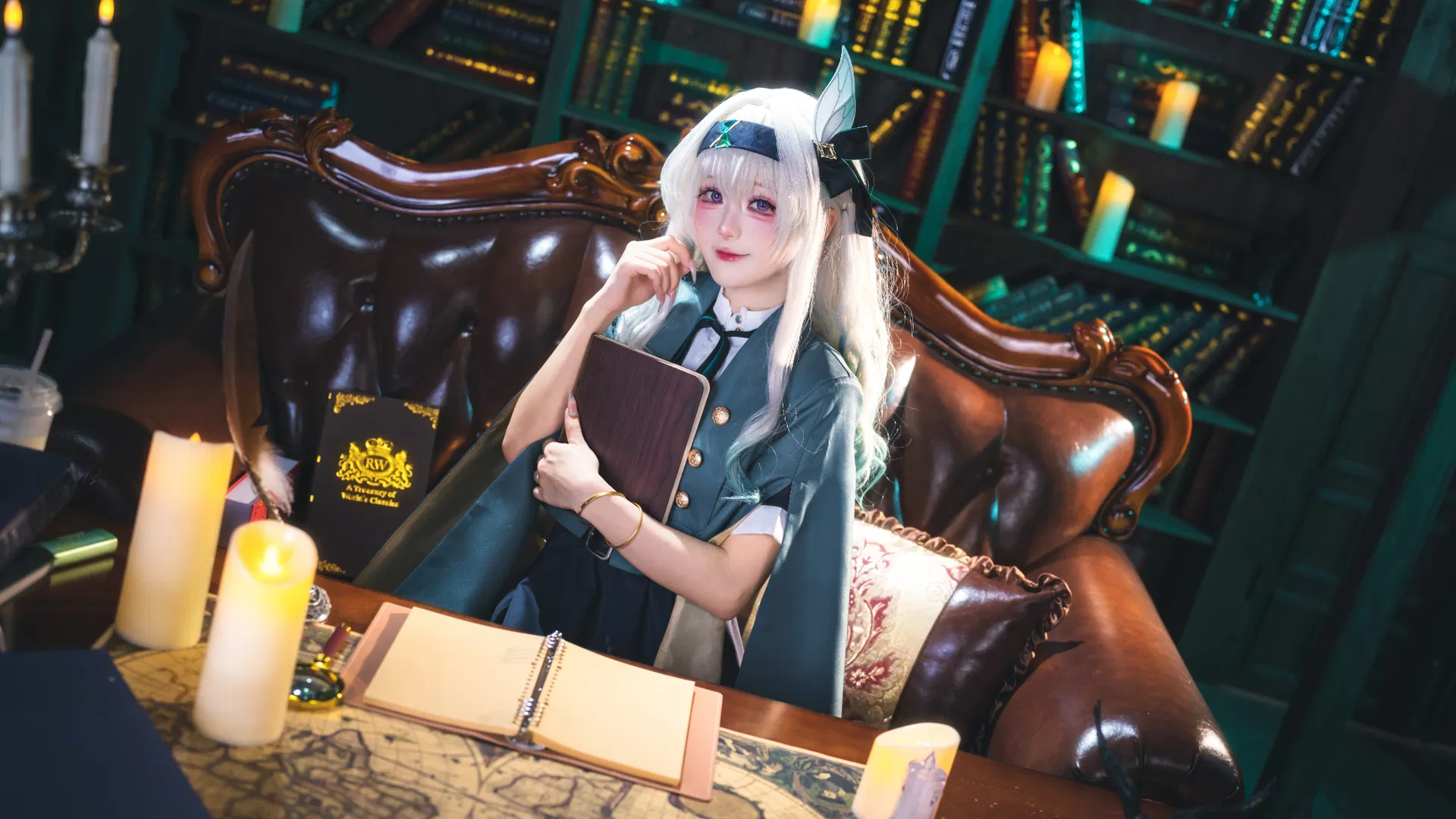 【流萤cos】广佛这个复古老图书馆景真的太好拍了 - 第 4 张