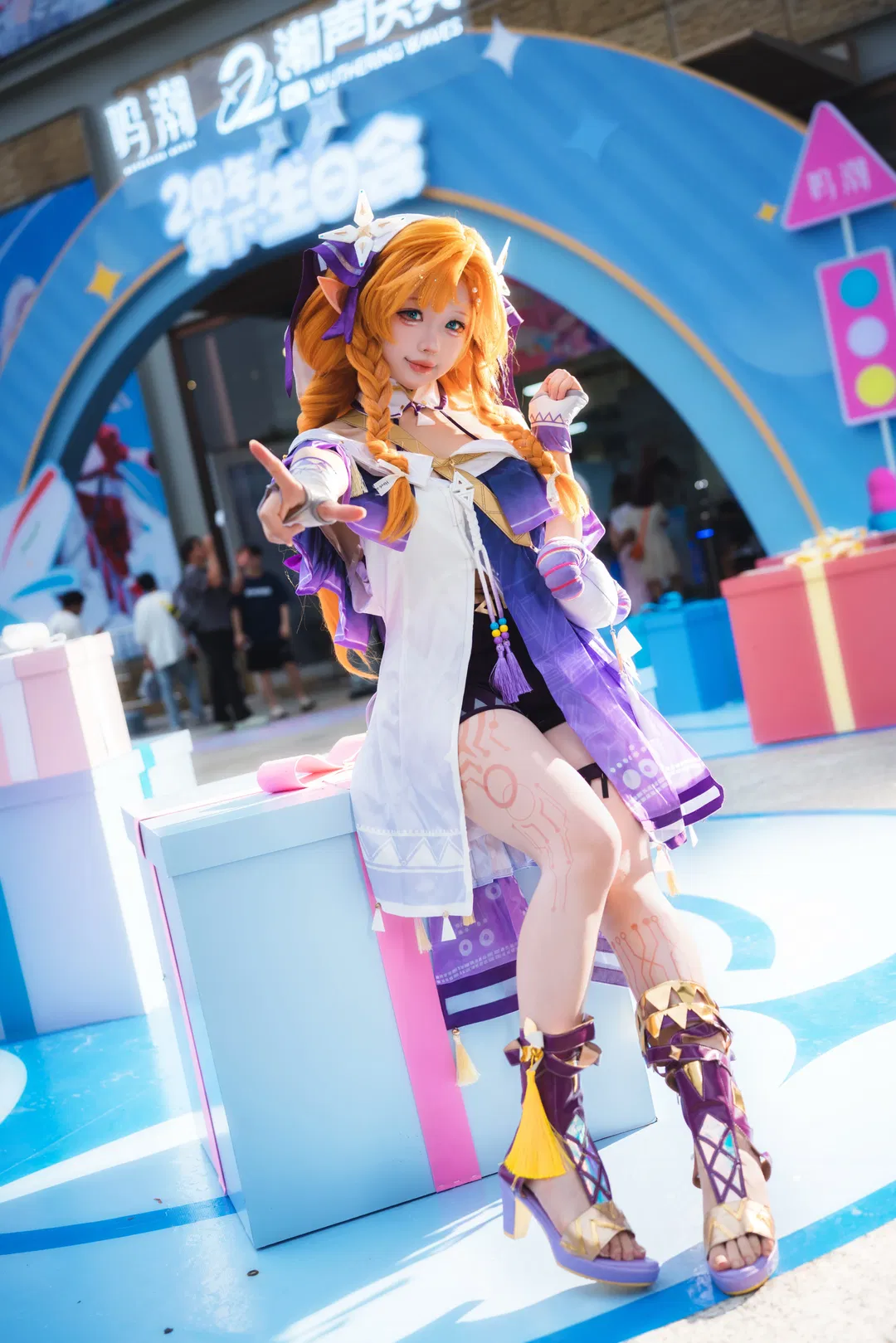 【西格莉卡cos】鸣潮漫展阳光下的精灵少女 - 第 6 张