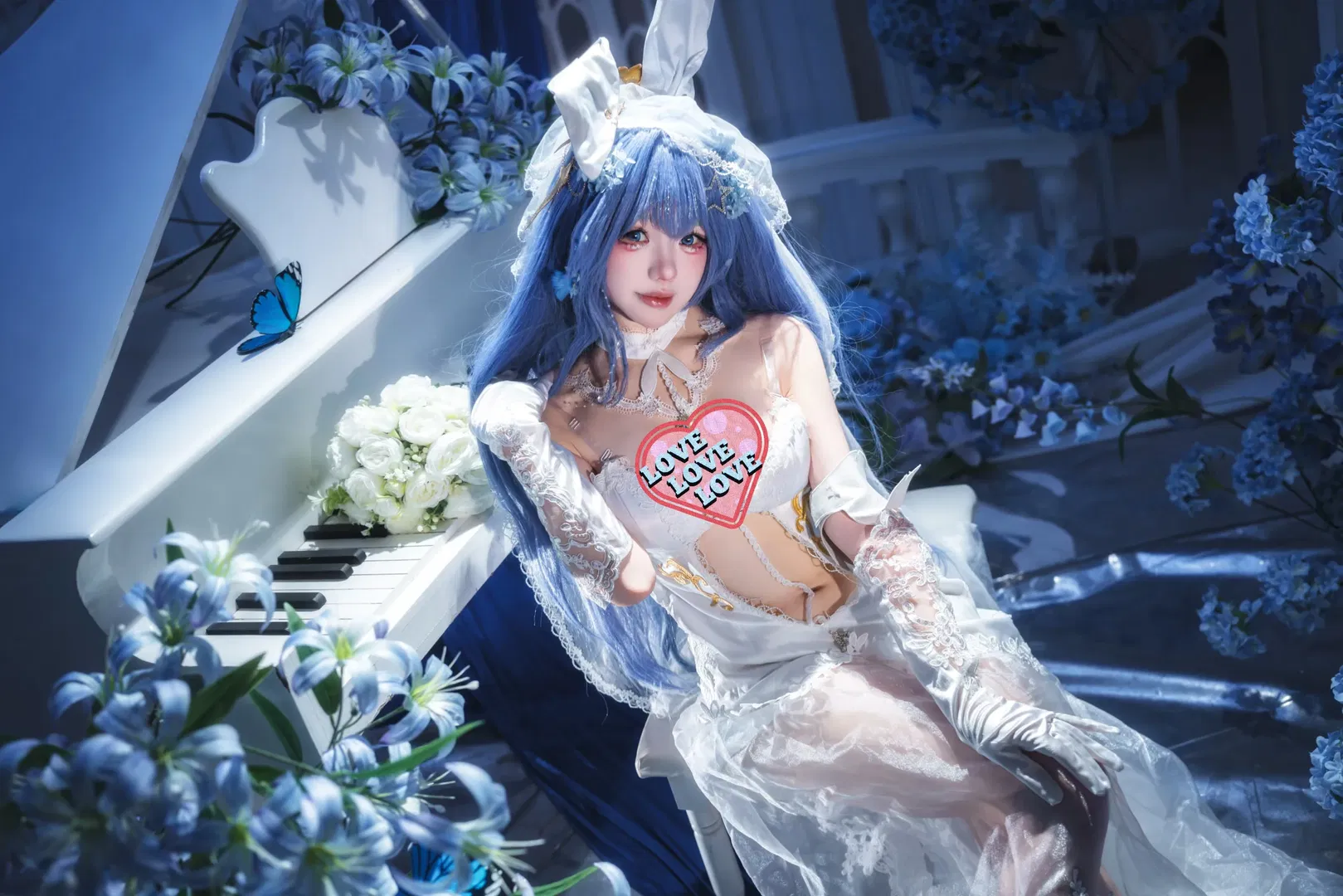 【新澤西cos】碧藍航線花嫁，藍色花海中的浪漫 - 第 3 張