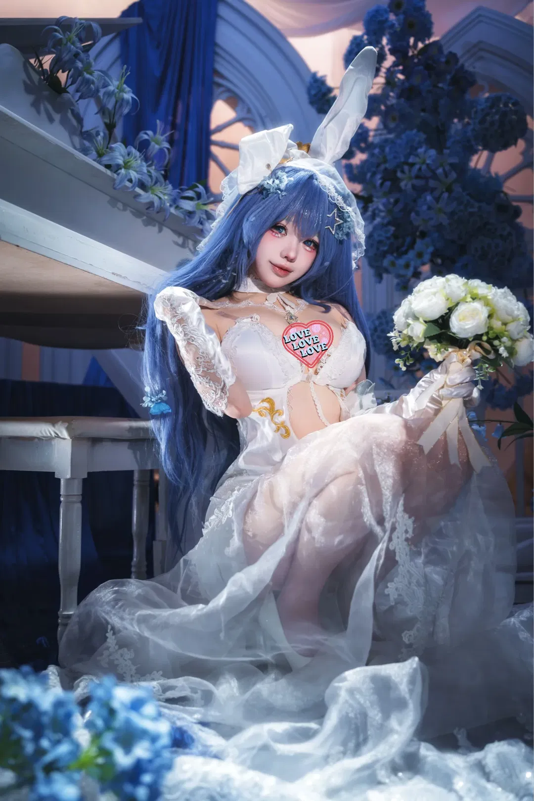 【新澤西cos】碧藍航線花嫁，藍色花海中的浪漫 - 第 4 張