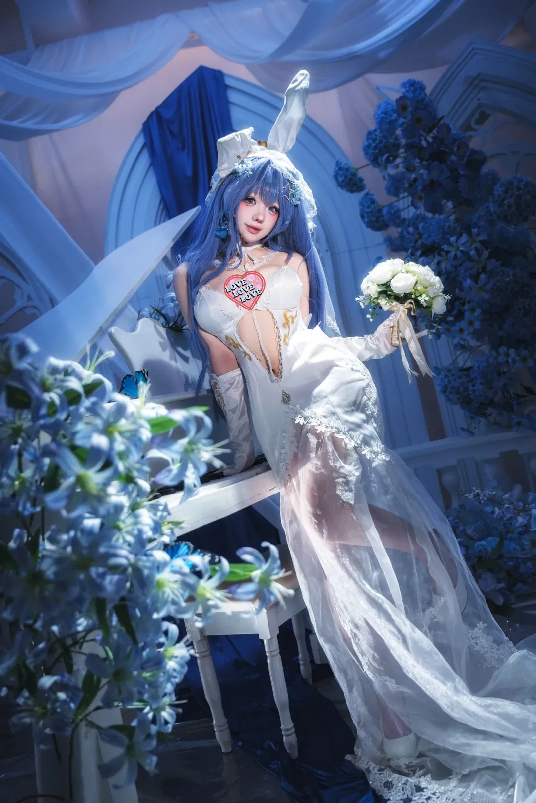 【新澤西cos】碧藍航線花嫁，藍色花海中的浪漫 - 第 5 張
