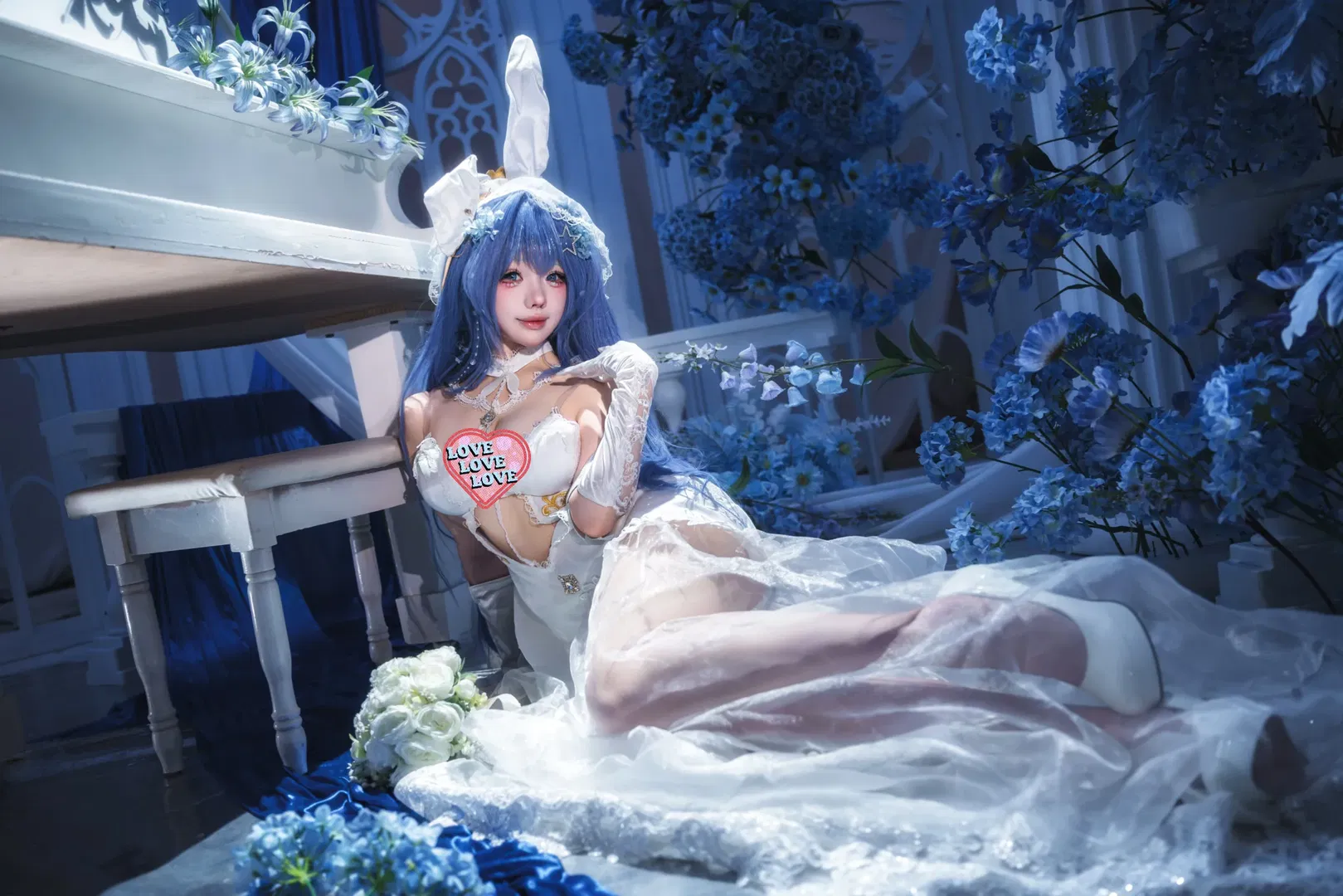 【新澤西cos】碧藍航線花嫁，藍色花海中的浪漫 - 第 6 張