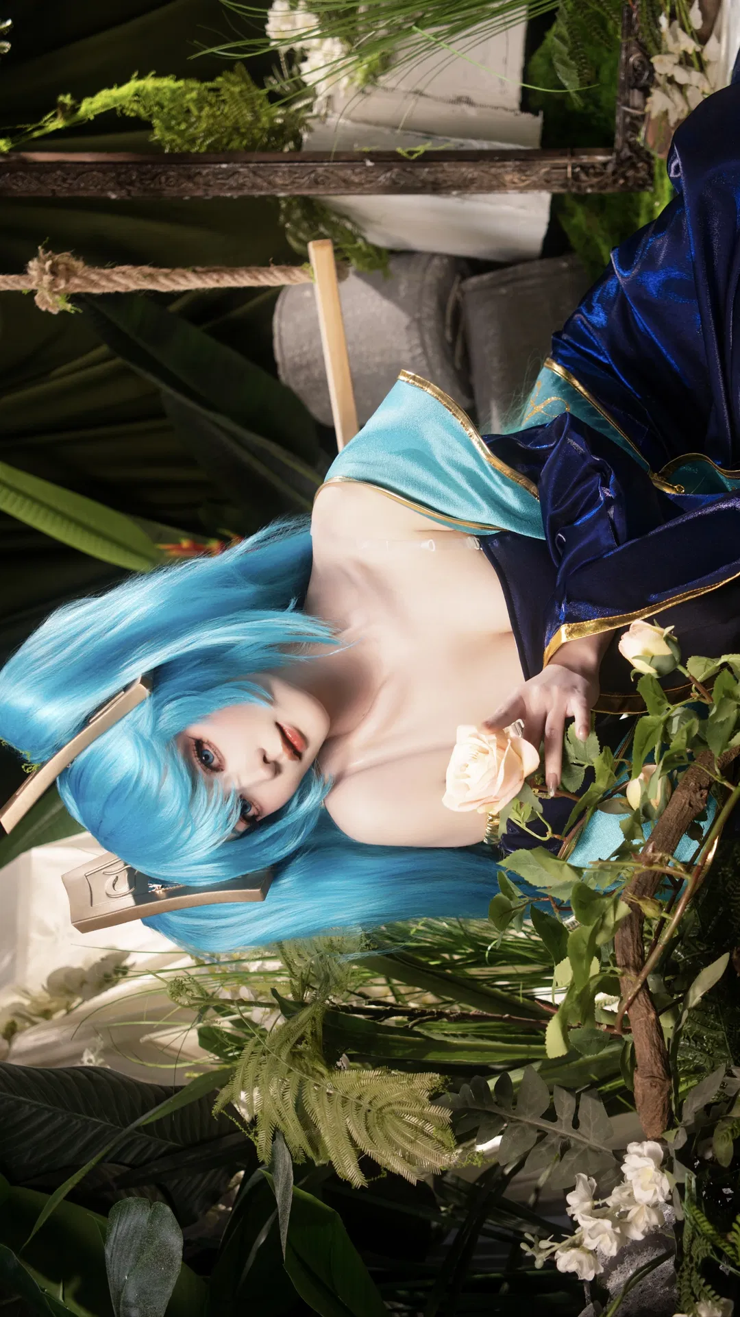 【琴女娑娜cos】静谧丛林里拨动琴弦 - 第 7 张