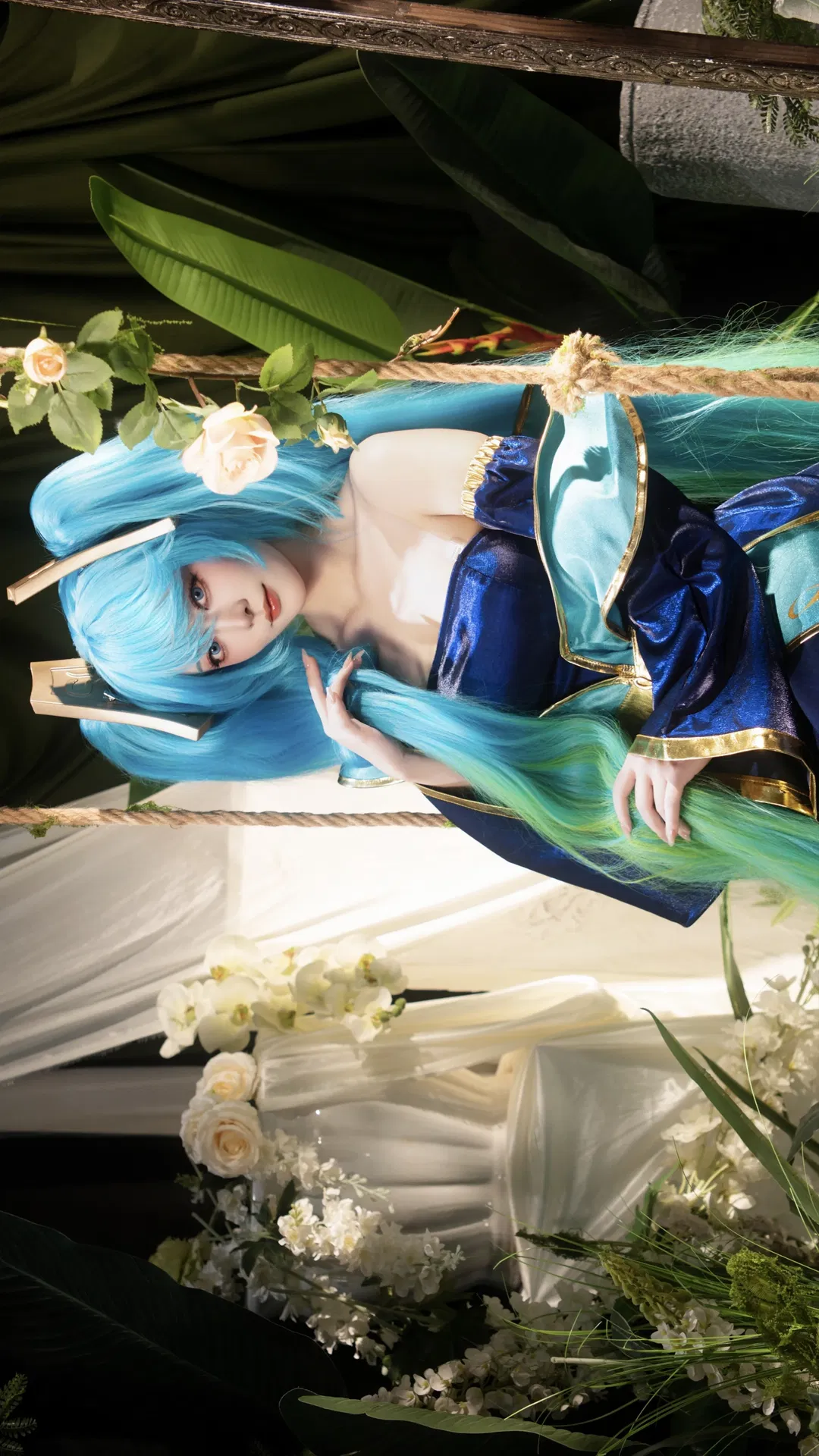 【琴女娑娜cos】静谧丛林里拨动琴弦 - 第 8 张