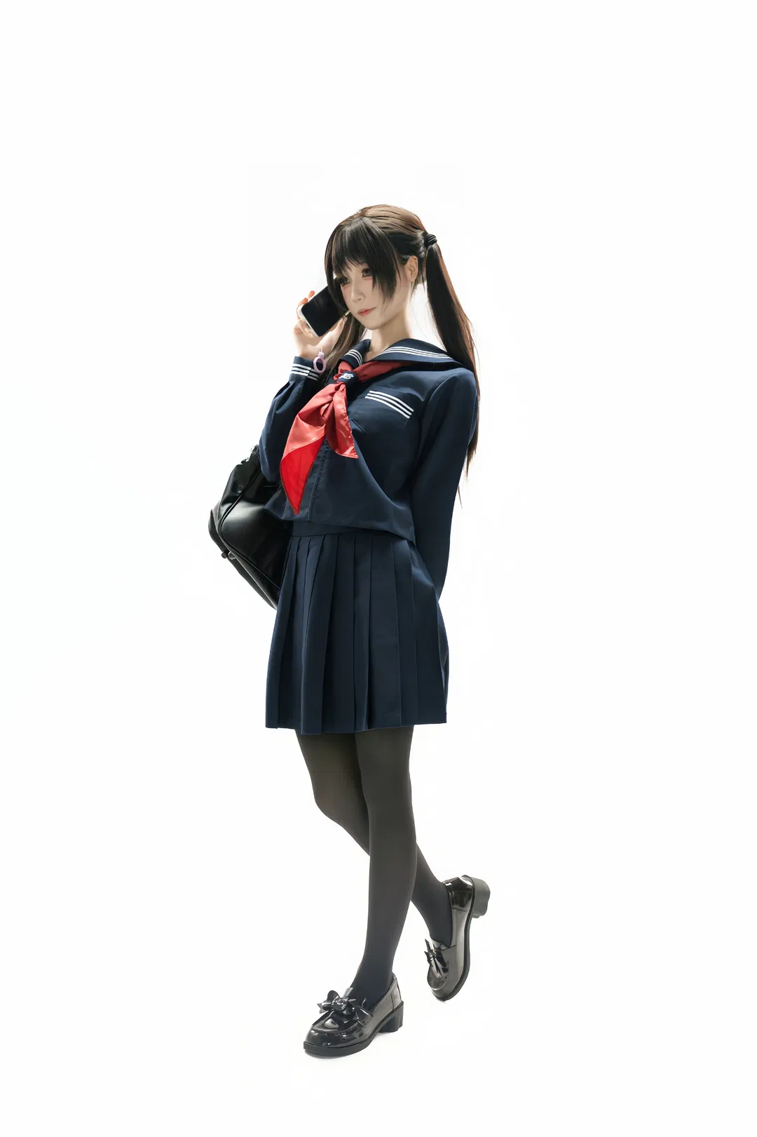 同人产粮节的双马尾学妹，JK水手服与厚黑丝的日常