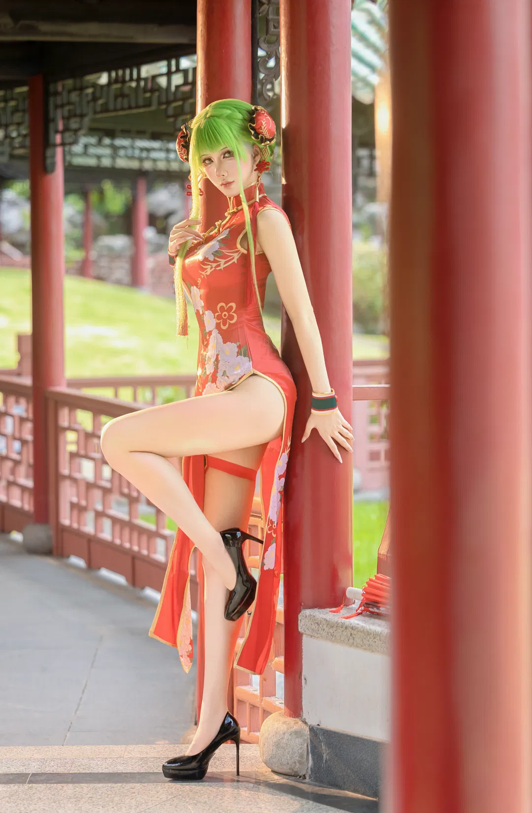 【c.c cos】反叛的鲁路修中华风旗袍写真 - 第 1 张