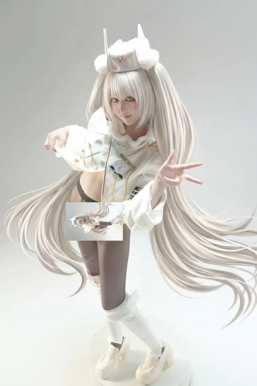 【白兔布蘭兒cos】nikke白兔布蘭兒，白棚光影下的幸運白兔 - 第 2 張