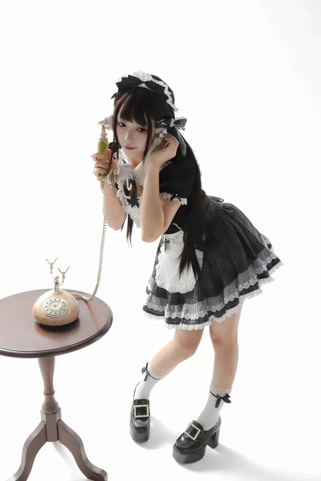 早班客服娘的女仆装白棚拍摄记录 - 第 2 张