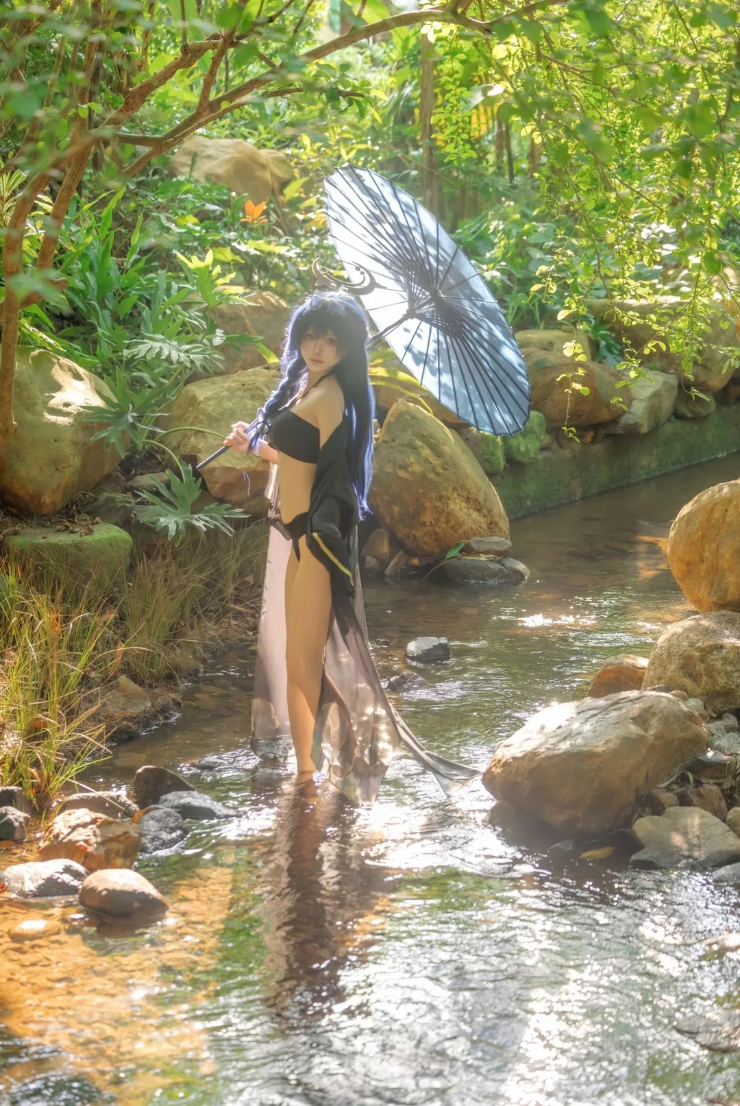 【妃咲cos】蔚藍檔案門主大人的夏日泳裝拍攝記錄 - 第 3 張