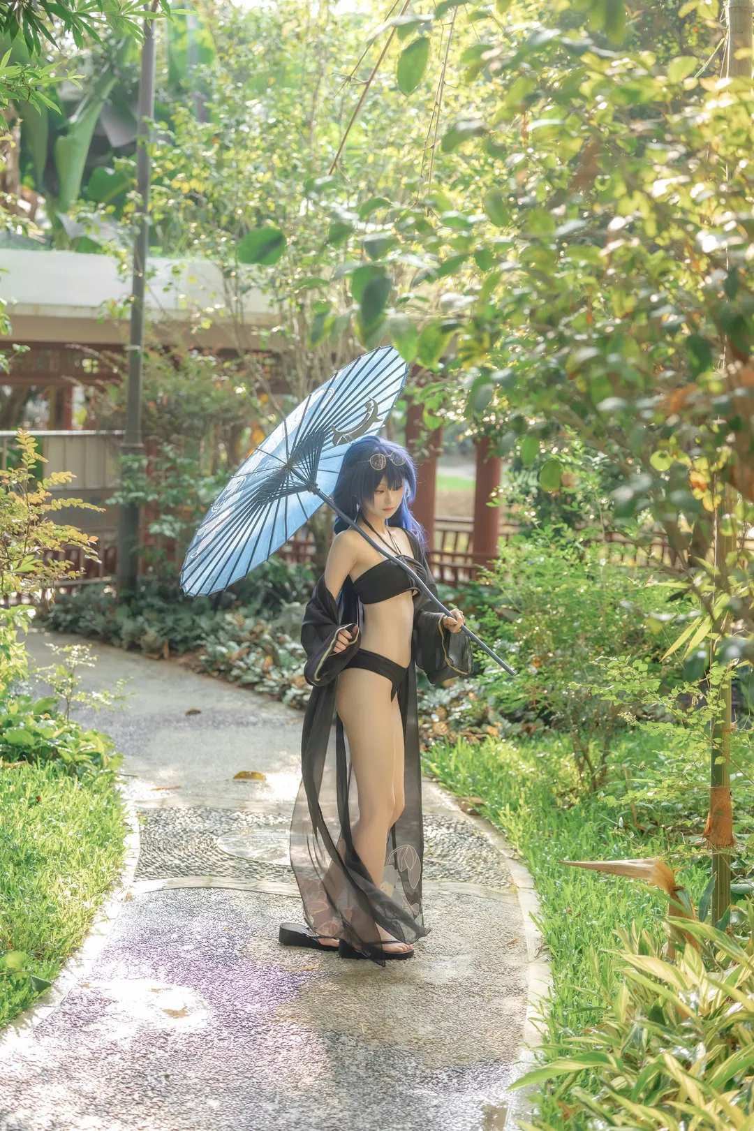 【妃咲cos】蔚藍檔案門主大人的夏日泳裝拍攝記錄 - 第 5 張