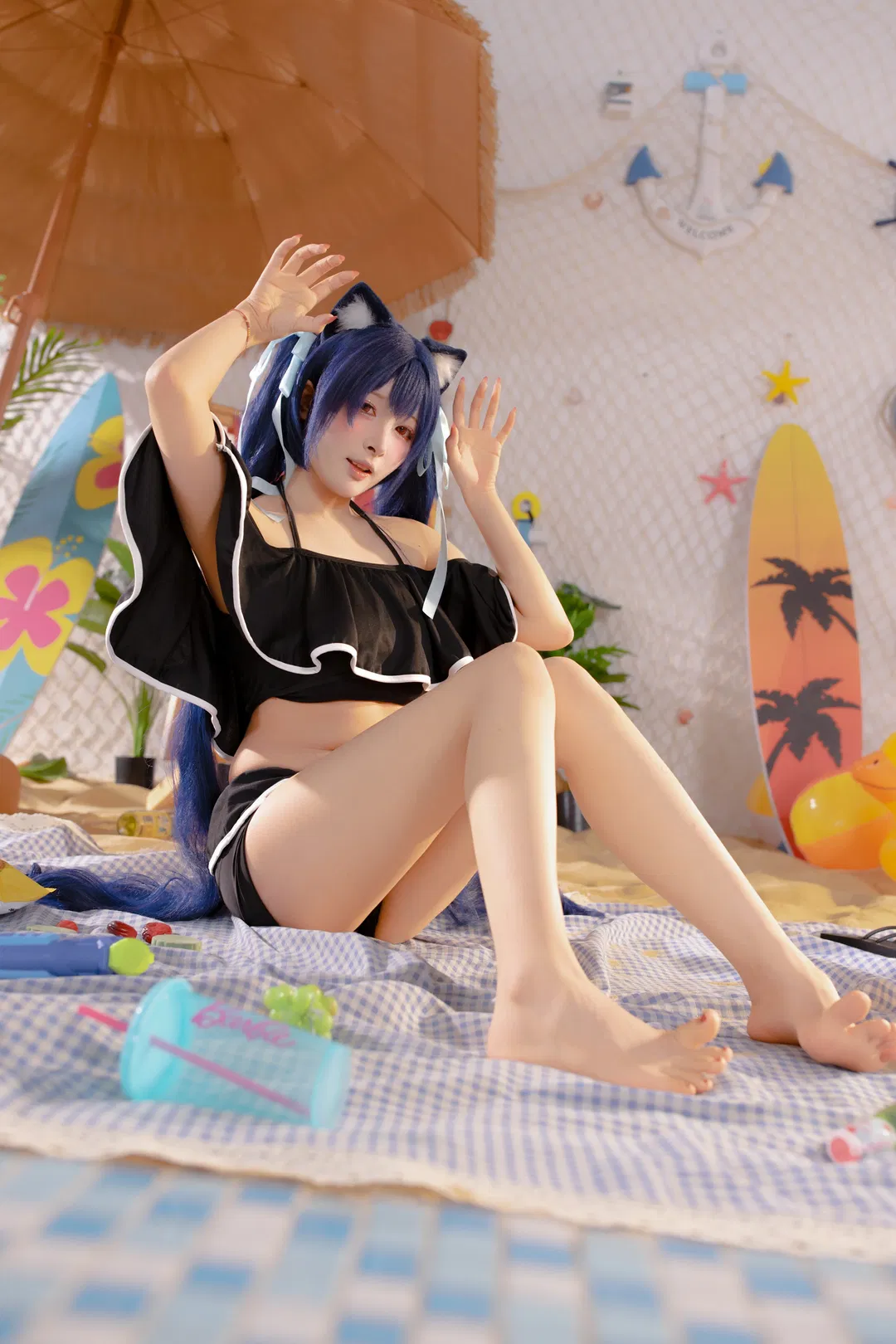 【黑见芹香cos】泳池边的夏日清凉感 - 第 6 张